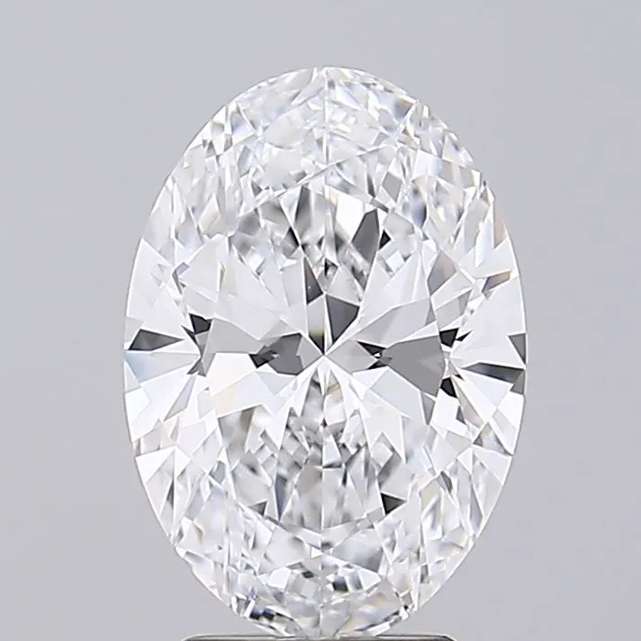 3.38ct Oval Lab Grown Diamond (Colour D, Clarity IF, IGI Certified)