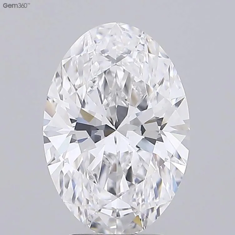 3.67ct Oval Lab Grown Diamond (Colour E, Clarity VVS2, GIA Certified)