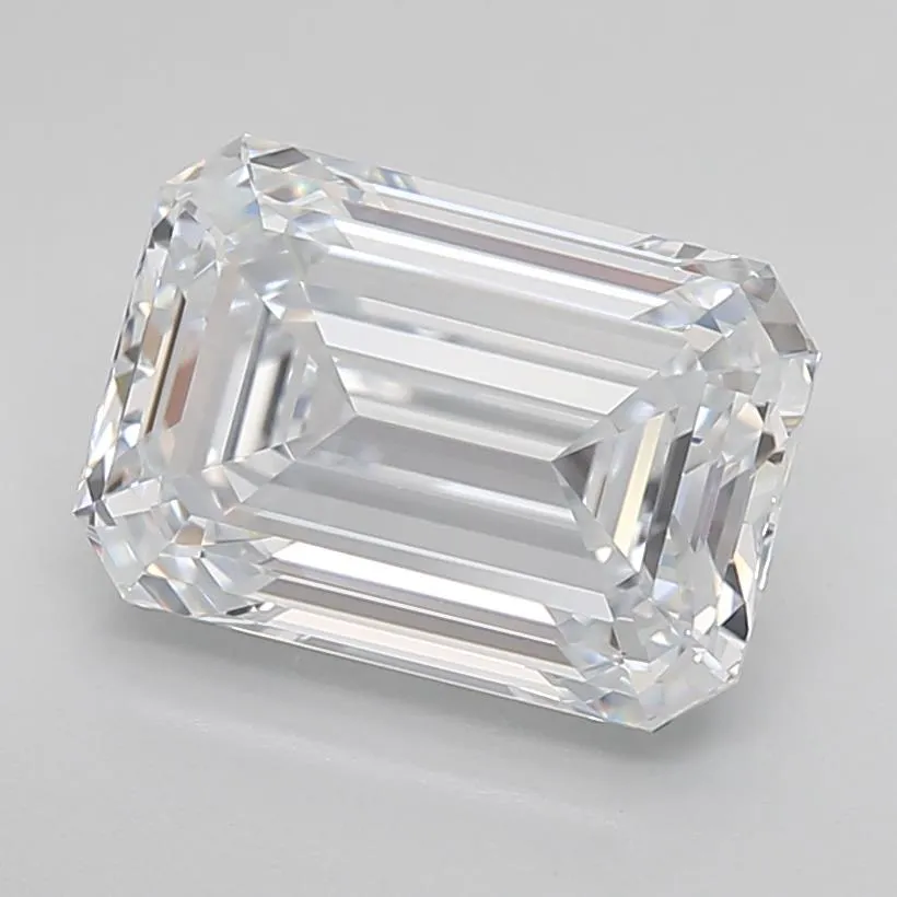 3.90ct Emerald Lab Grown Diamond (Colour F, Clarity VVS1, Cut EX, IGI Certified)