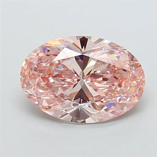 4.00ct Oval Lab Grown Diamond (Colour Fancy Intense Pink, Clarity VS2, IGI Certified)