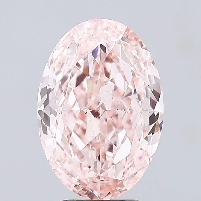 4.01ct Oval Lab Grown Diamond (Colour Fancy Intense Pink, Clarity VS2, IGI Certified)