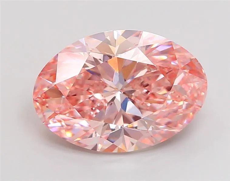 4.01ct Oval Lab Grown Diamond (Colour Fancy Light Pink, Clarity VS1, Uncertified)