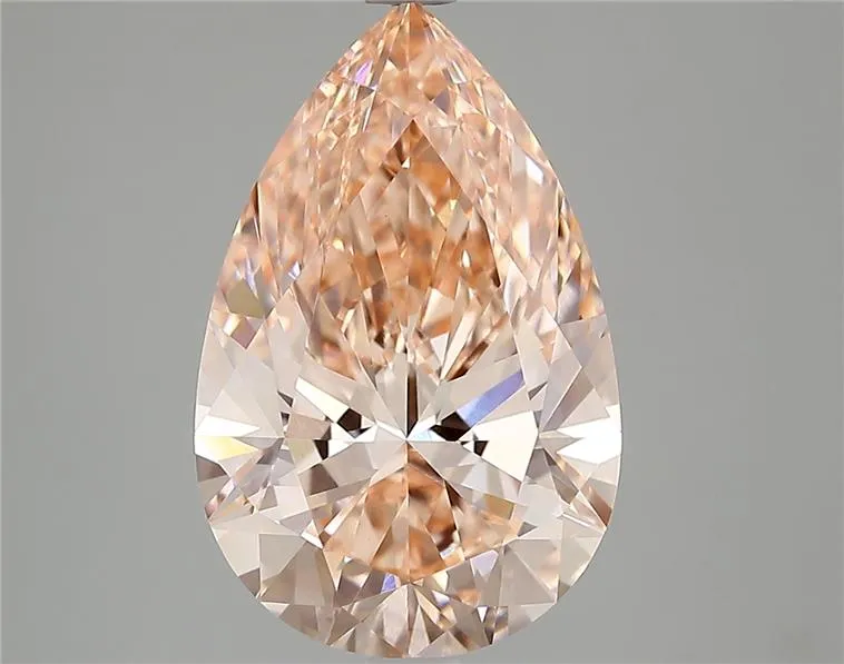 4.01ct Pear Lab Grown Diamond (Colour Fancy Intense Pink, Clarity VVS2, IGI Certified)