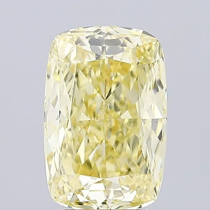 4.05ct Cushion modified Lab Grown Diamond (Colour Fancy Yellow, Clarity VS1, IGI Certified)