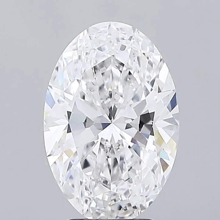4.06ct Oval Lab Grown Diamond (Colour D, Clarity VVS2, IGI Certified)