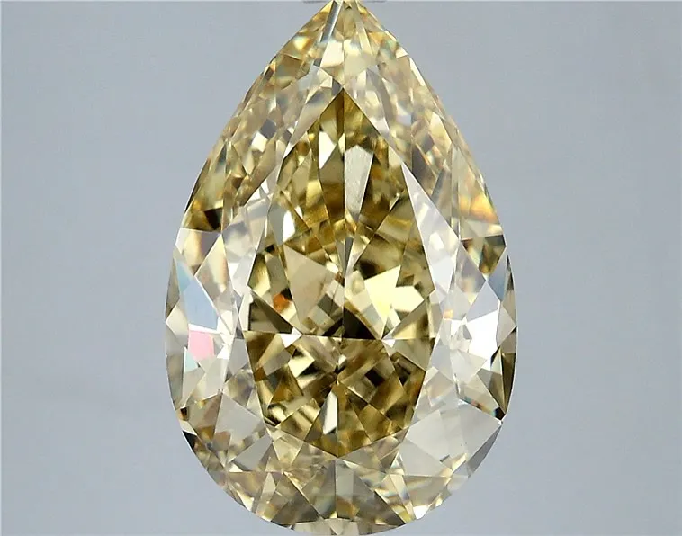 4.56ct Pear Lab Grown Diamond (Colour Fancy Light Yellow, Clarity VS2, IGI Certified)