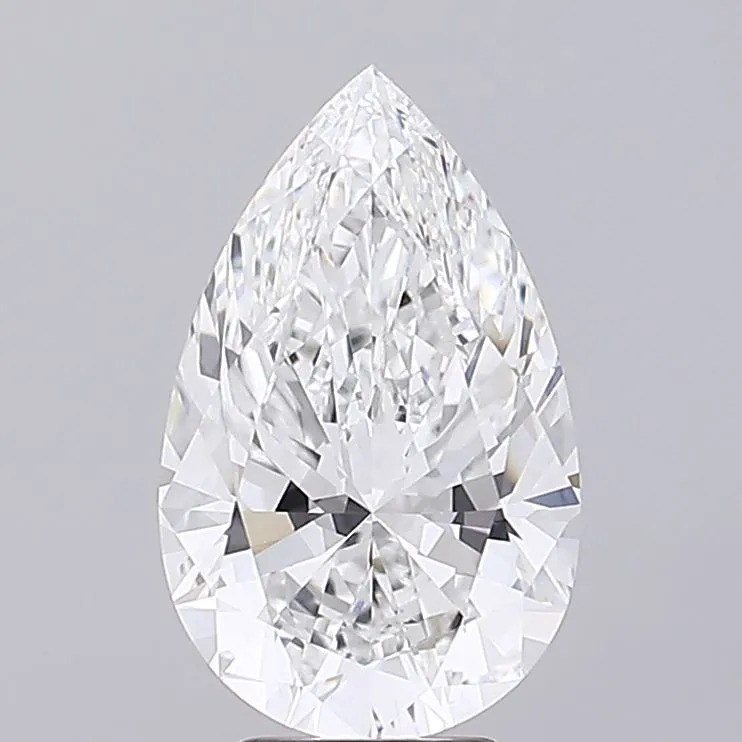 5.01ct Pear Lab Grown Diamond (Colour E, Clarity IF, IGI Certified)