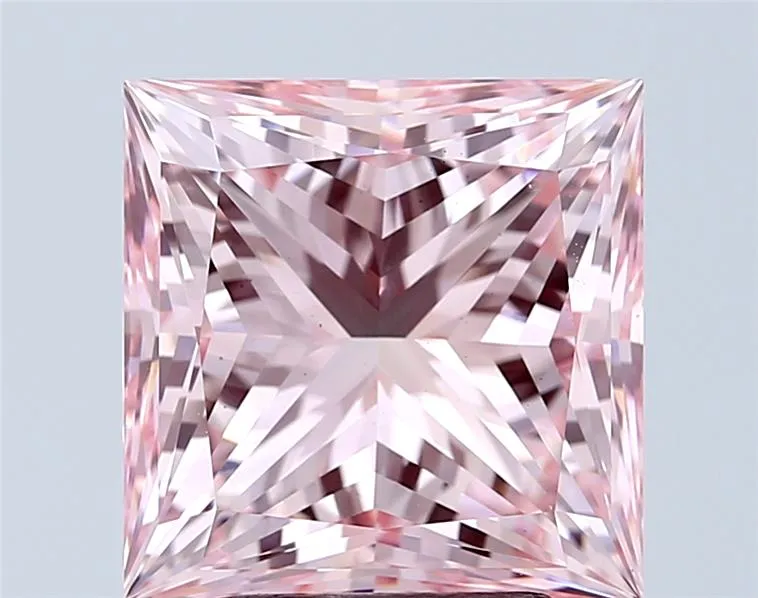 5.01ct Princess Lab Grown Diamond (Colour Fancy Intense Pink, Clarity VS1, IGI Certified)