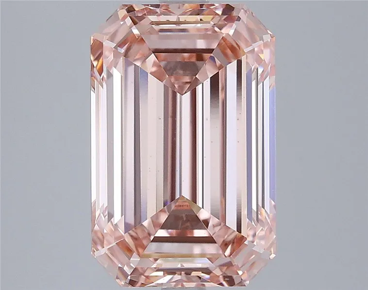5.02ct Emerald Lab Grown Diamond (Colour Fancy Intense Pink, Clarity VS1, IGI Certified)