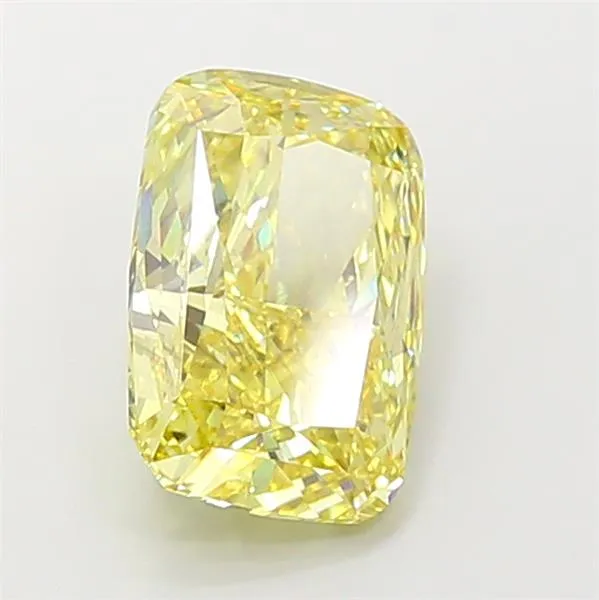 5.04ct Cushion modified Lab Grown Diamond (Colour Fancy Intense Yellow, Clarity VS2, IGI Certified)