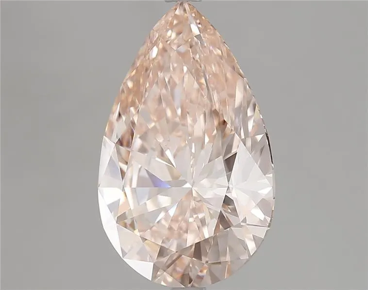 5.04ct Pear Lab Grown Diamond (Colour Fancy Intense Pink, Clarity VS1, IGI Certified)