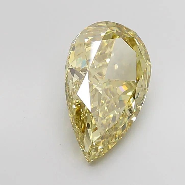 5.15ct Pear Lab Grown Diamond (Colour Fancy Intense Yellow, Clarity VVS2, IGI Certified)