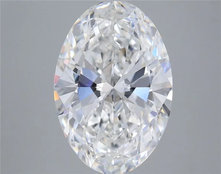 5.57ct Oval Lab Grown Diamond (Colour E, Clarity VVS2, IGI Certified)
