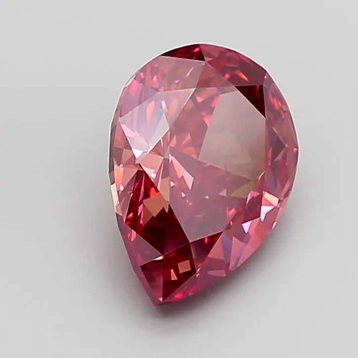 6.06ct Pear Lab Grown Diamond (Colour Fancy Vivid Pink, Clarity VS1, Uncertified)