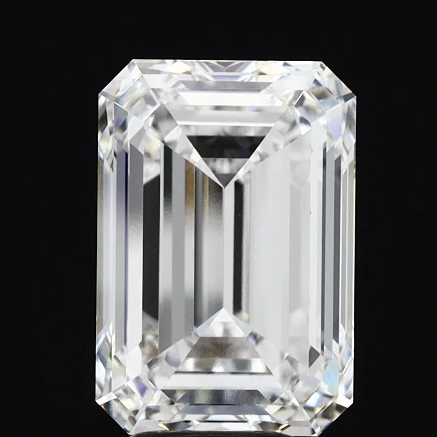 6.34ct Emerald Lab Grown Diamond (Colour E, Clarity VVS1, IGI Certified)
