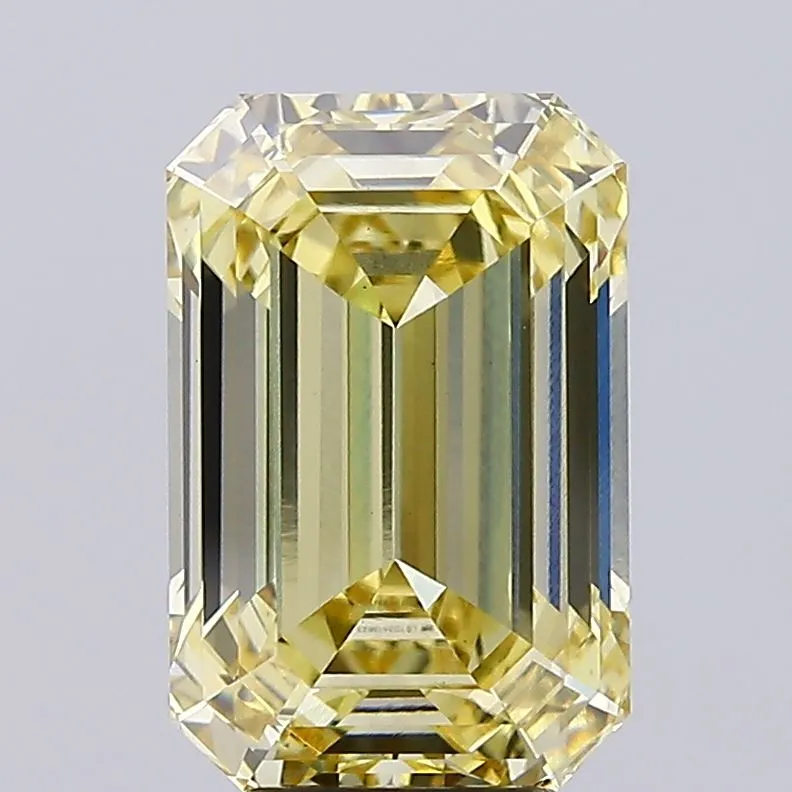 6.67ct Emerald Lab Grown Diamond (Colour Fancy Yellow, Clarity VS1, IGI Certified)