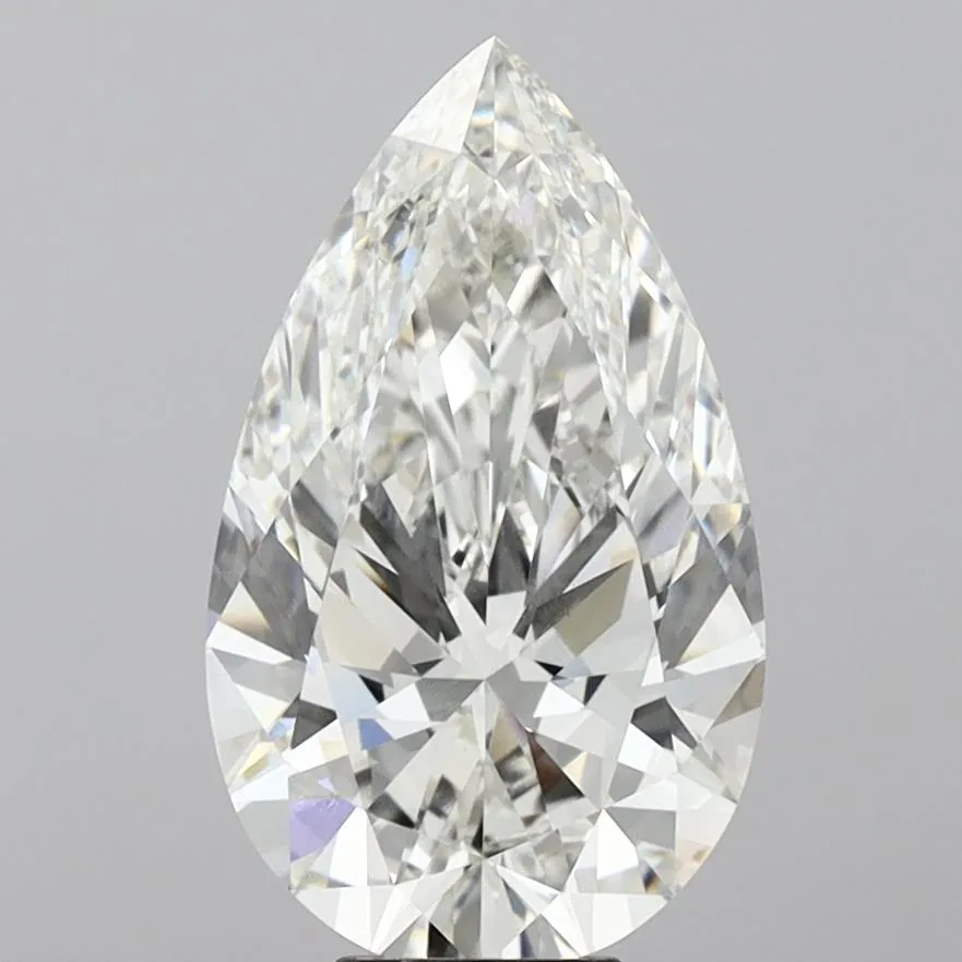 7.01ct Pear Lab Grown Diamond (Colour G, Clarity VVS2, IGI Certified)