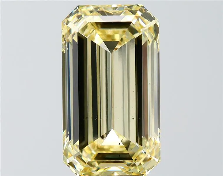 8.05ct Emerald Lab Grown Diamond (Colour Fancy Yellow, Clarity VS2, IGI Certified)