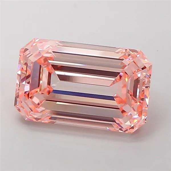 9.04ct Emerald Lab Grown Diamond (Colour Fancy Intense Pink, Clarity VS1, IGI Certified)