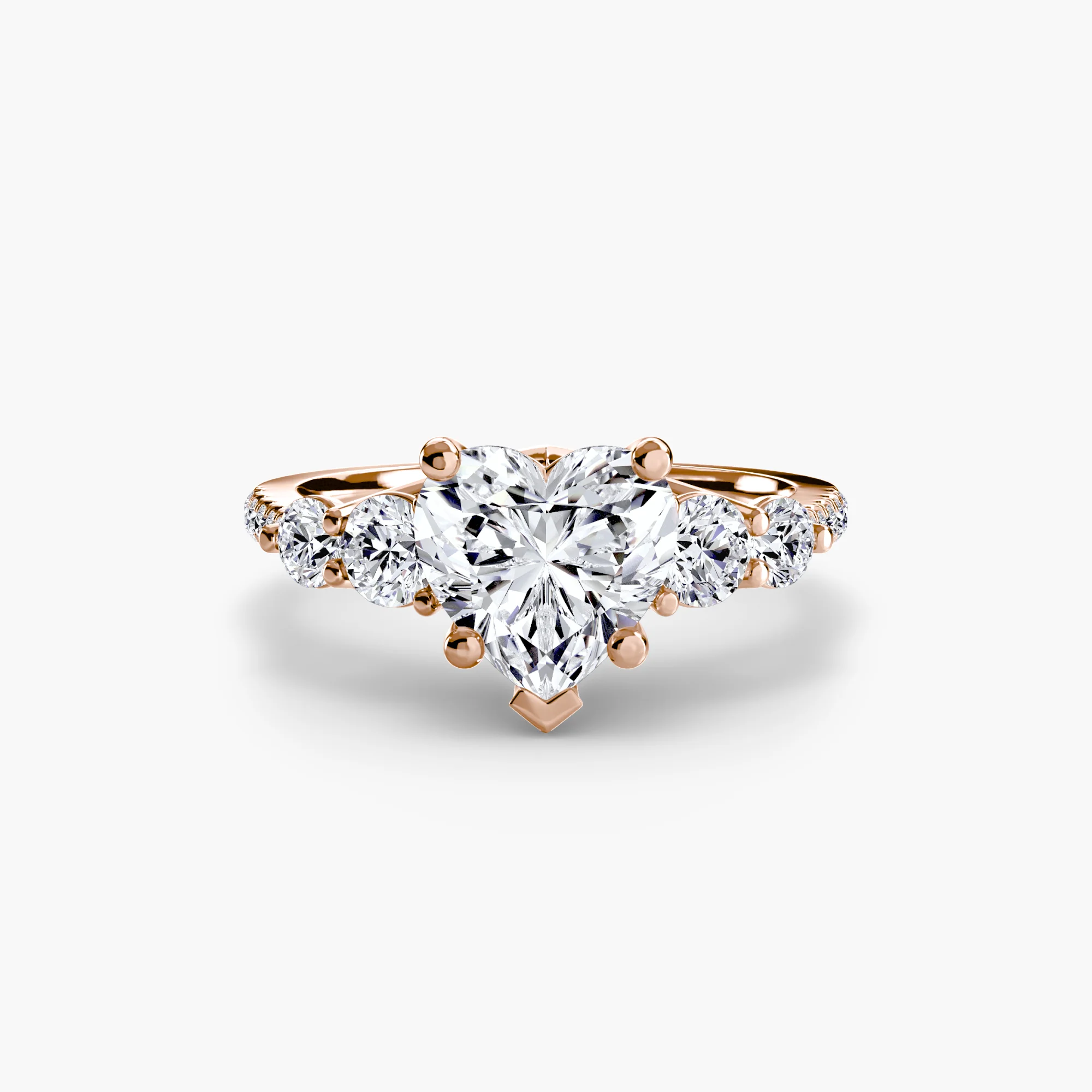 Five Stone Ring with Pavé Band - Image 28