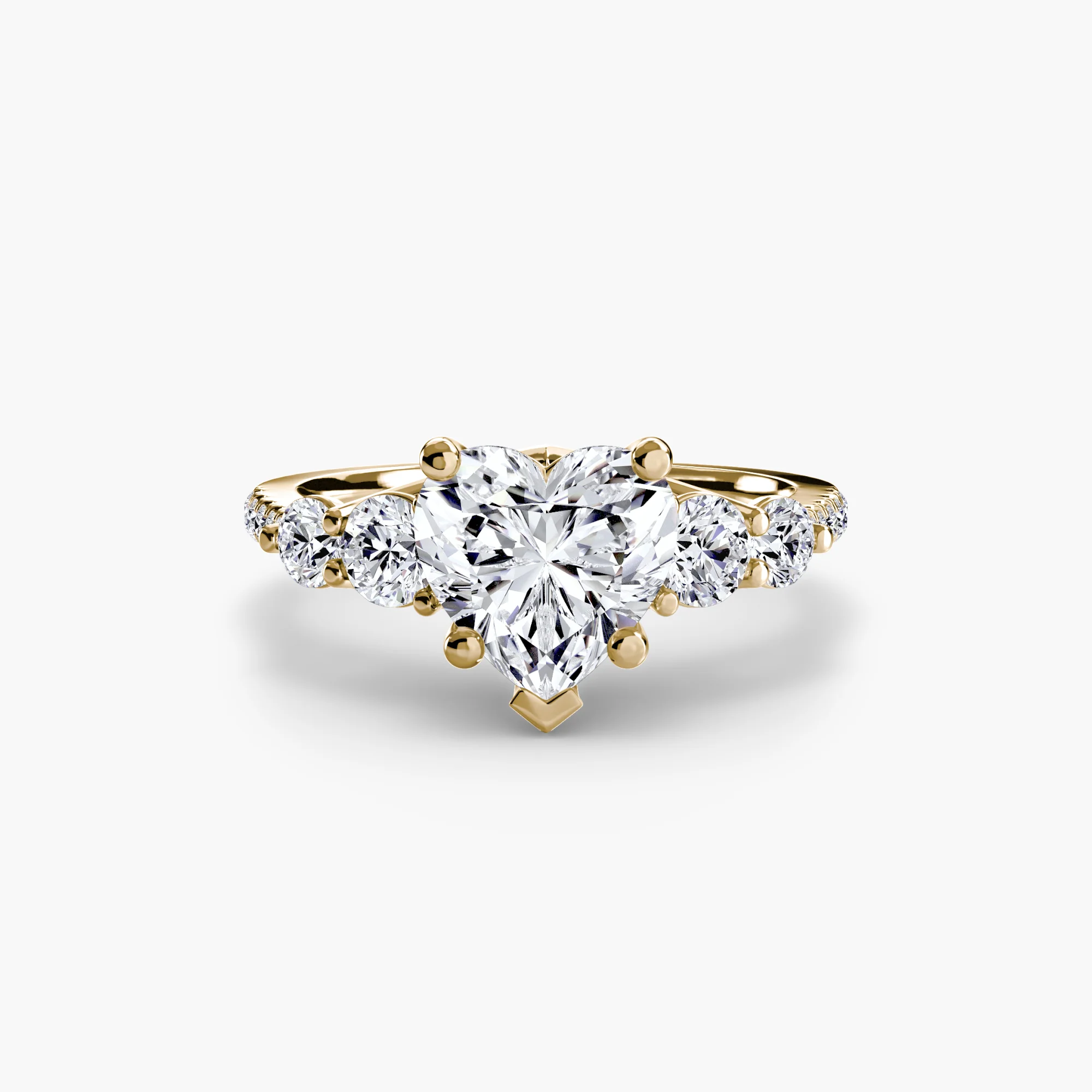 Five Stone Ring with Pavé Band - Image 48