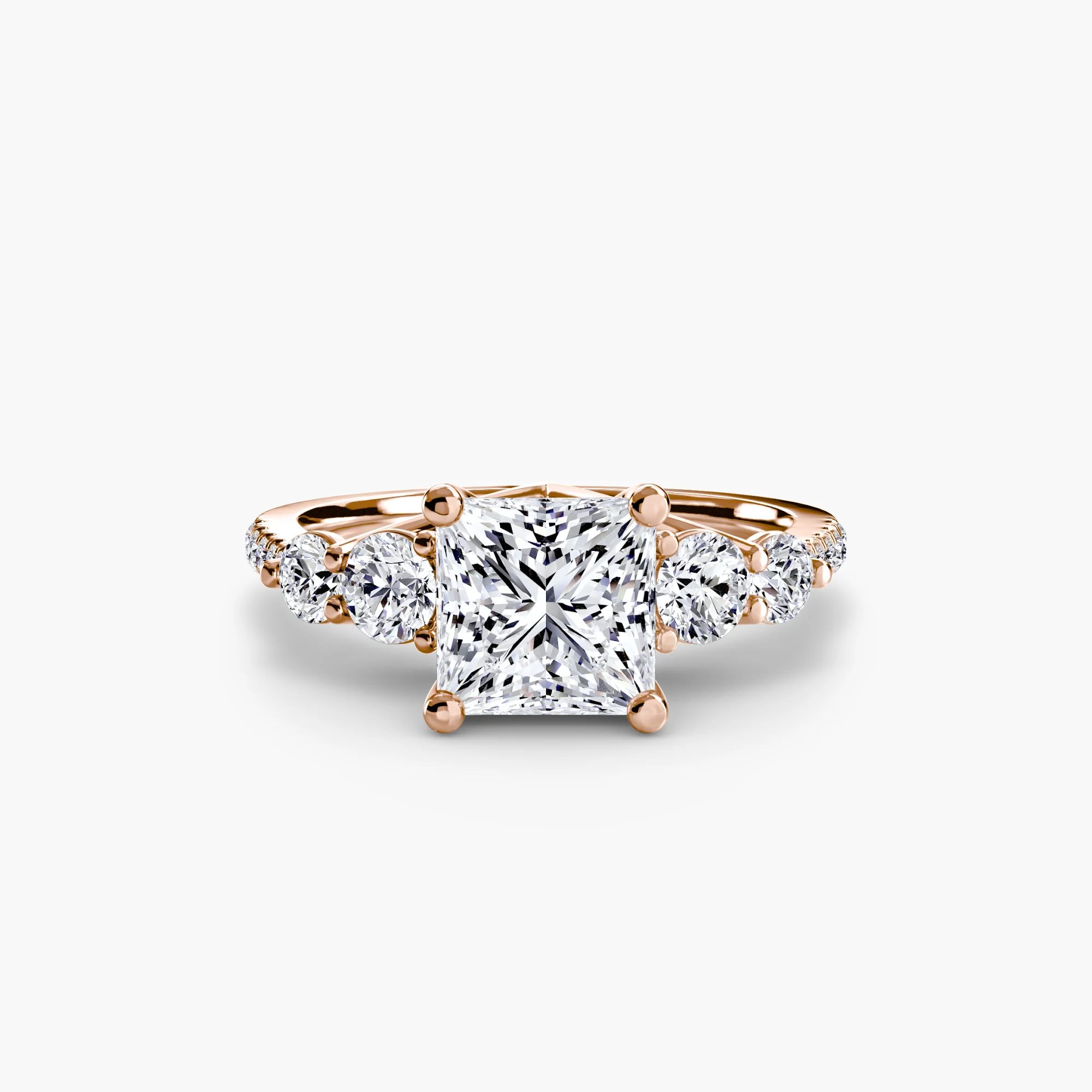 Five Stone Ring with Pavé Band - Image 53