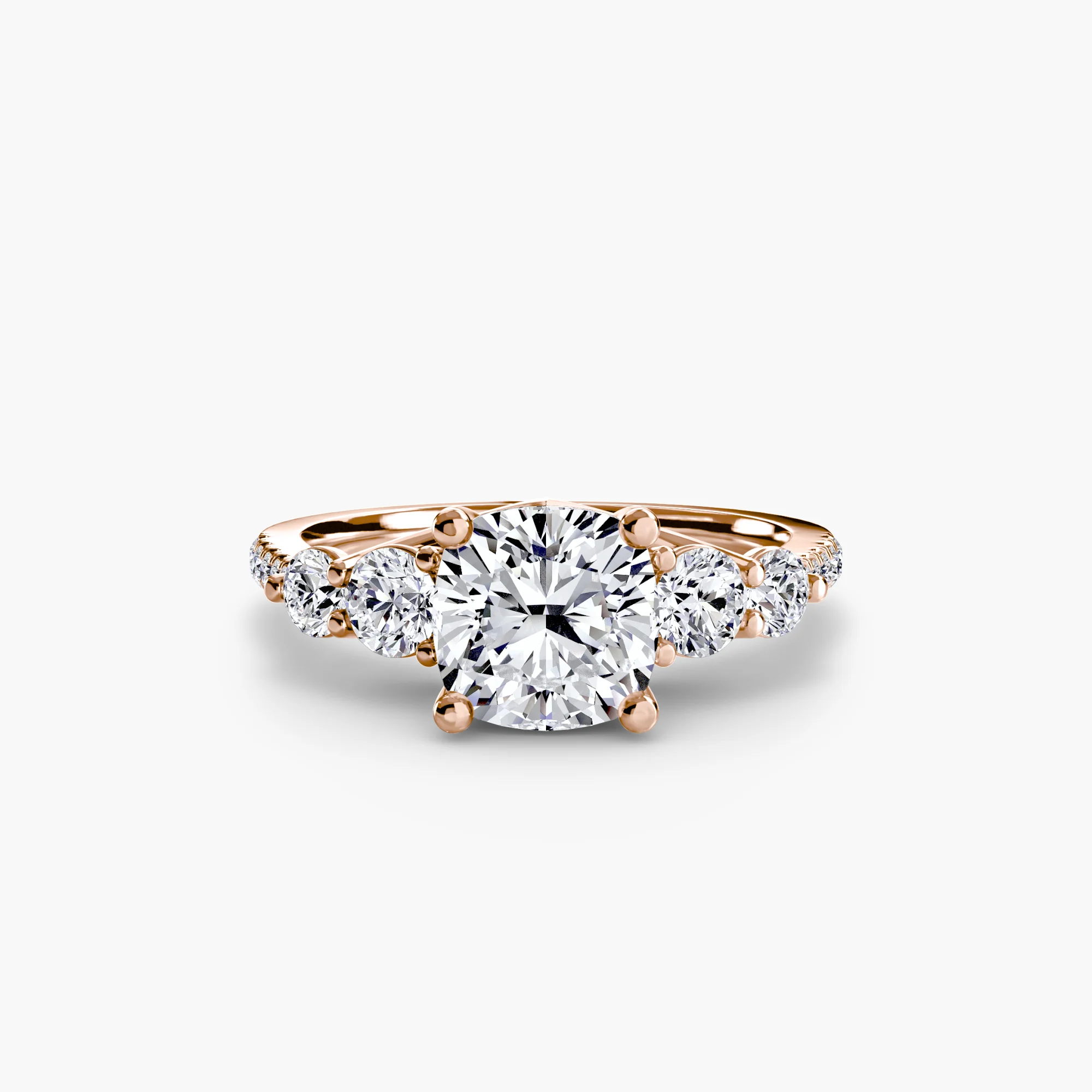 Five Stone Ring with Pavé Band - Image 54