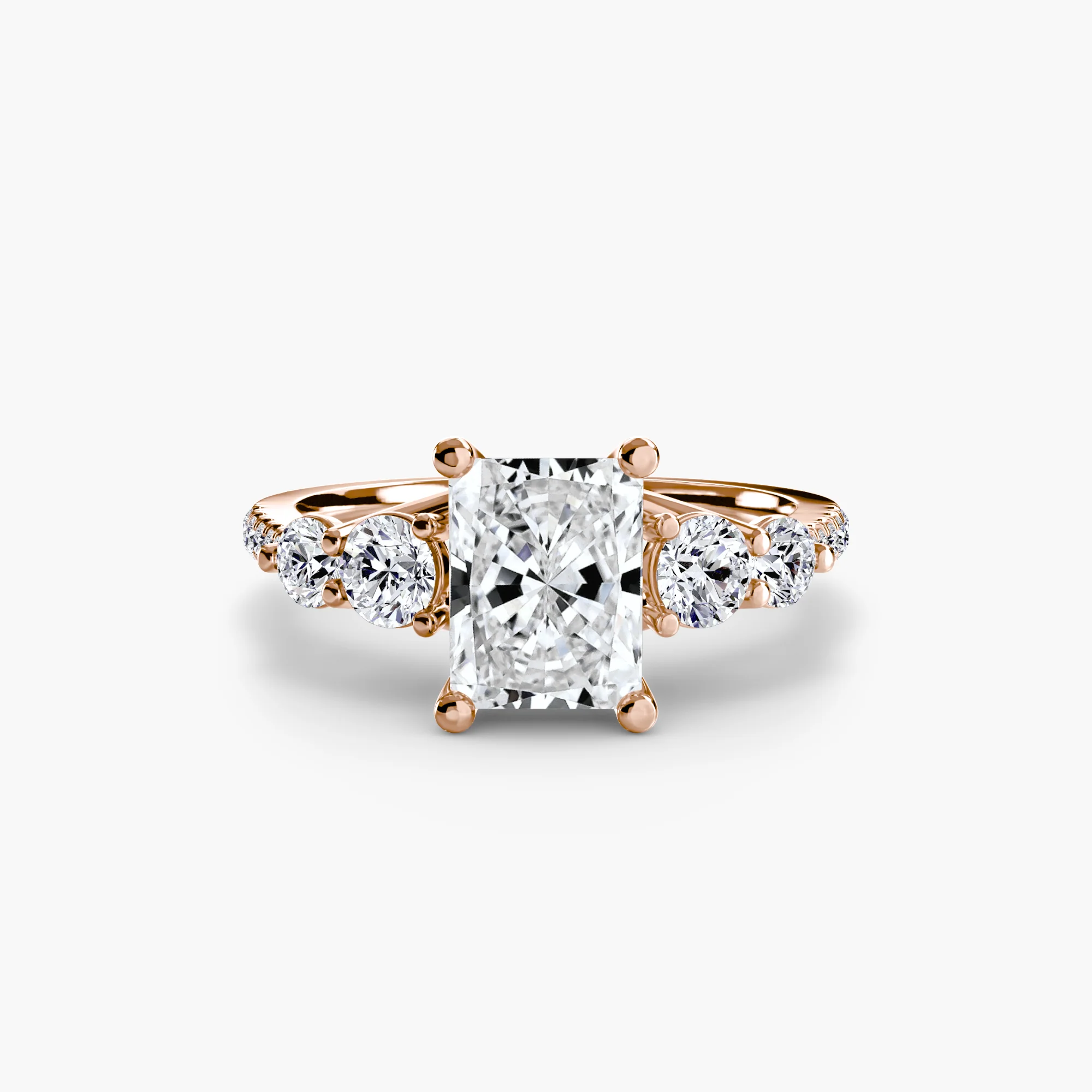 Five Stone Ring with Pavé Band - Image 59