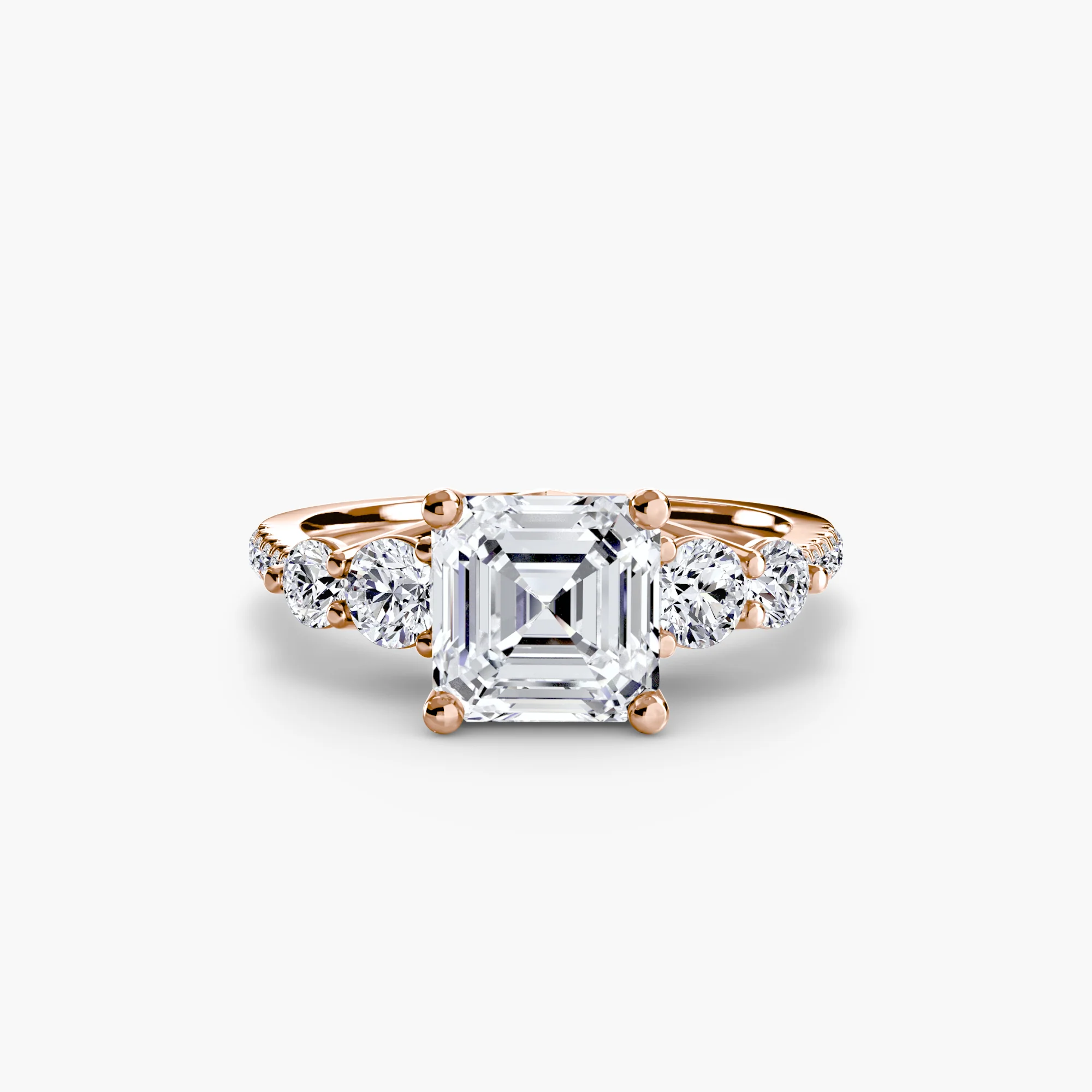 Five Stone Ring with Pavé Band - Image 60