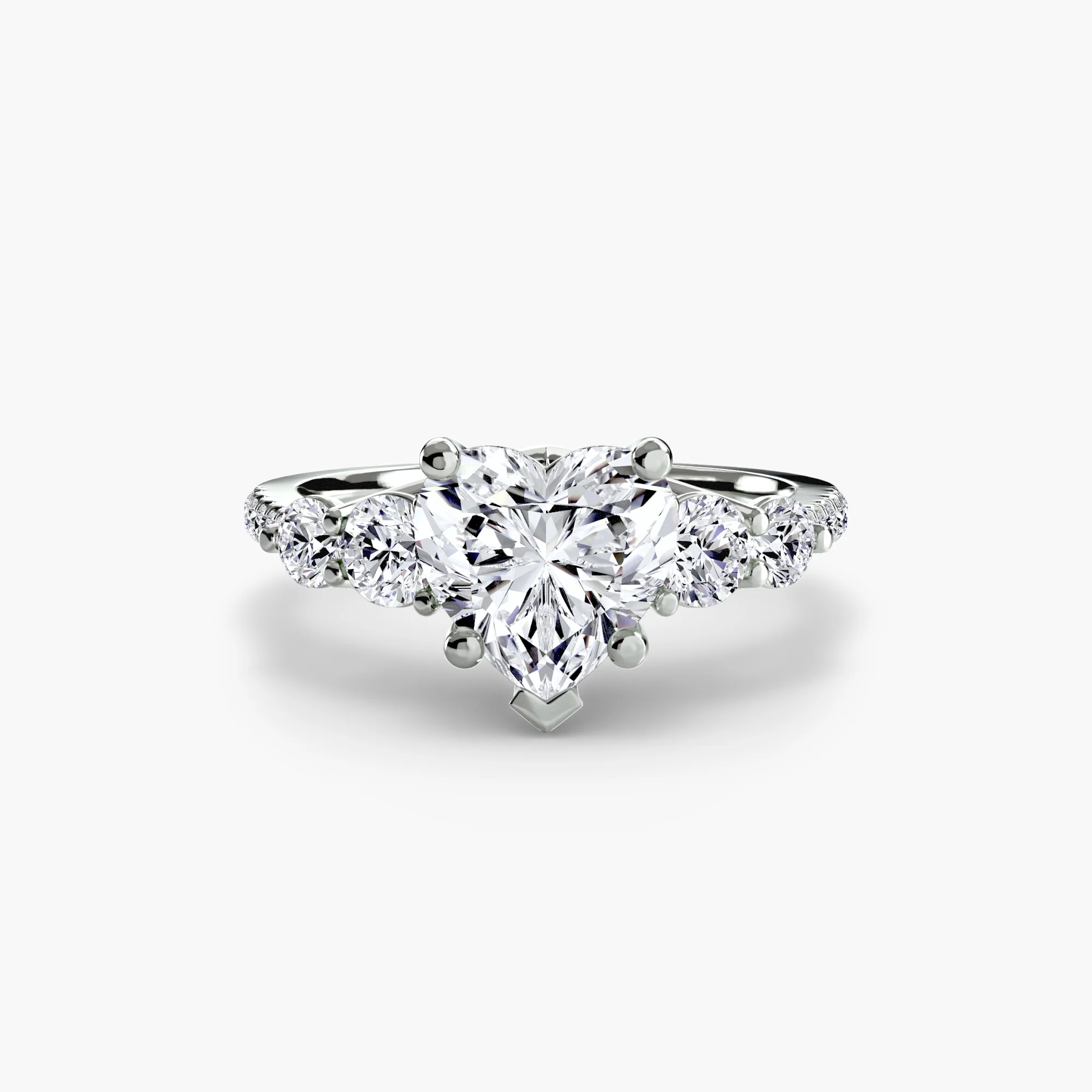 Five Stone Ring with Pavé Band - Image 68