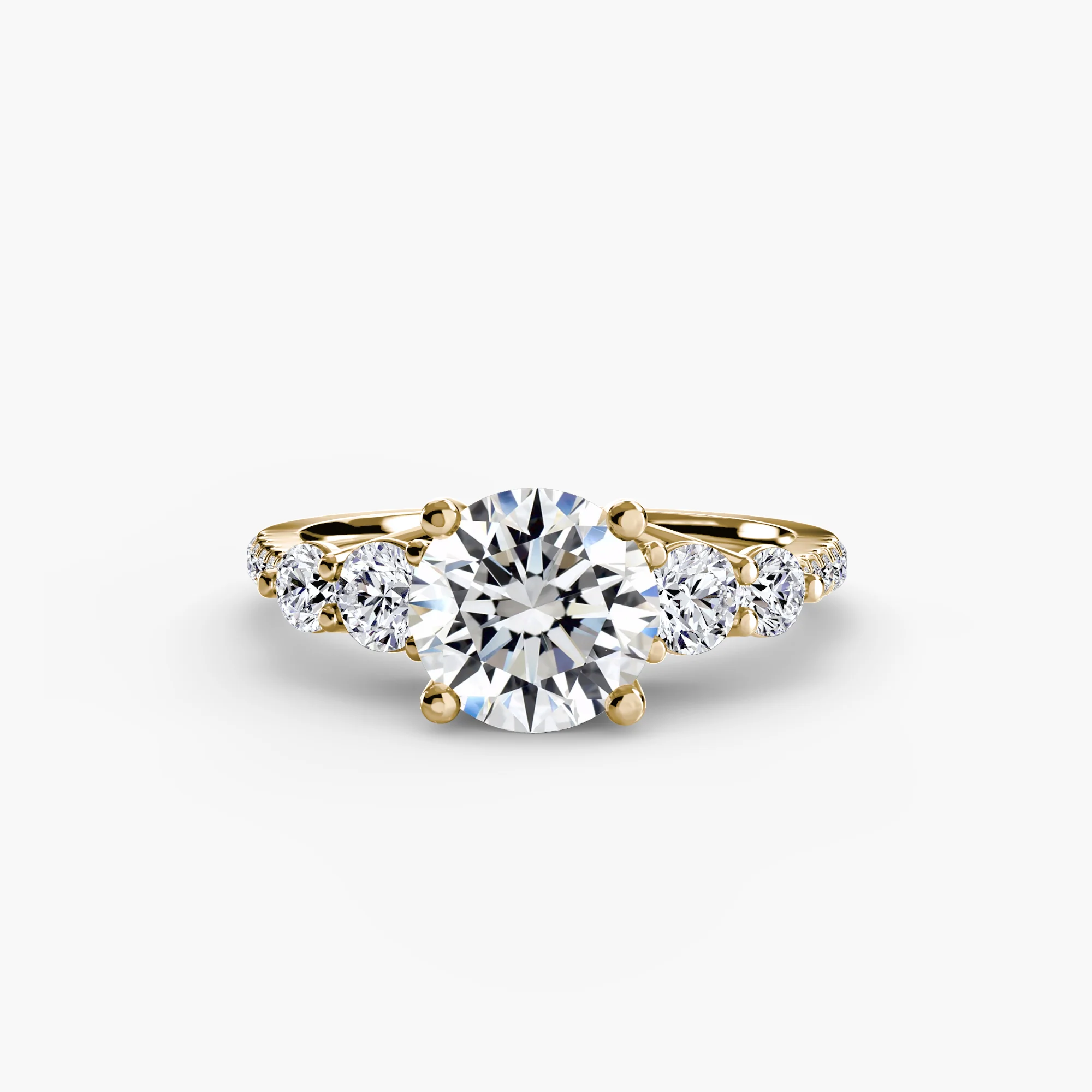 Five Stone Ring with Pavé Band - Image 72