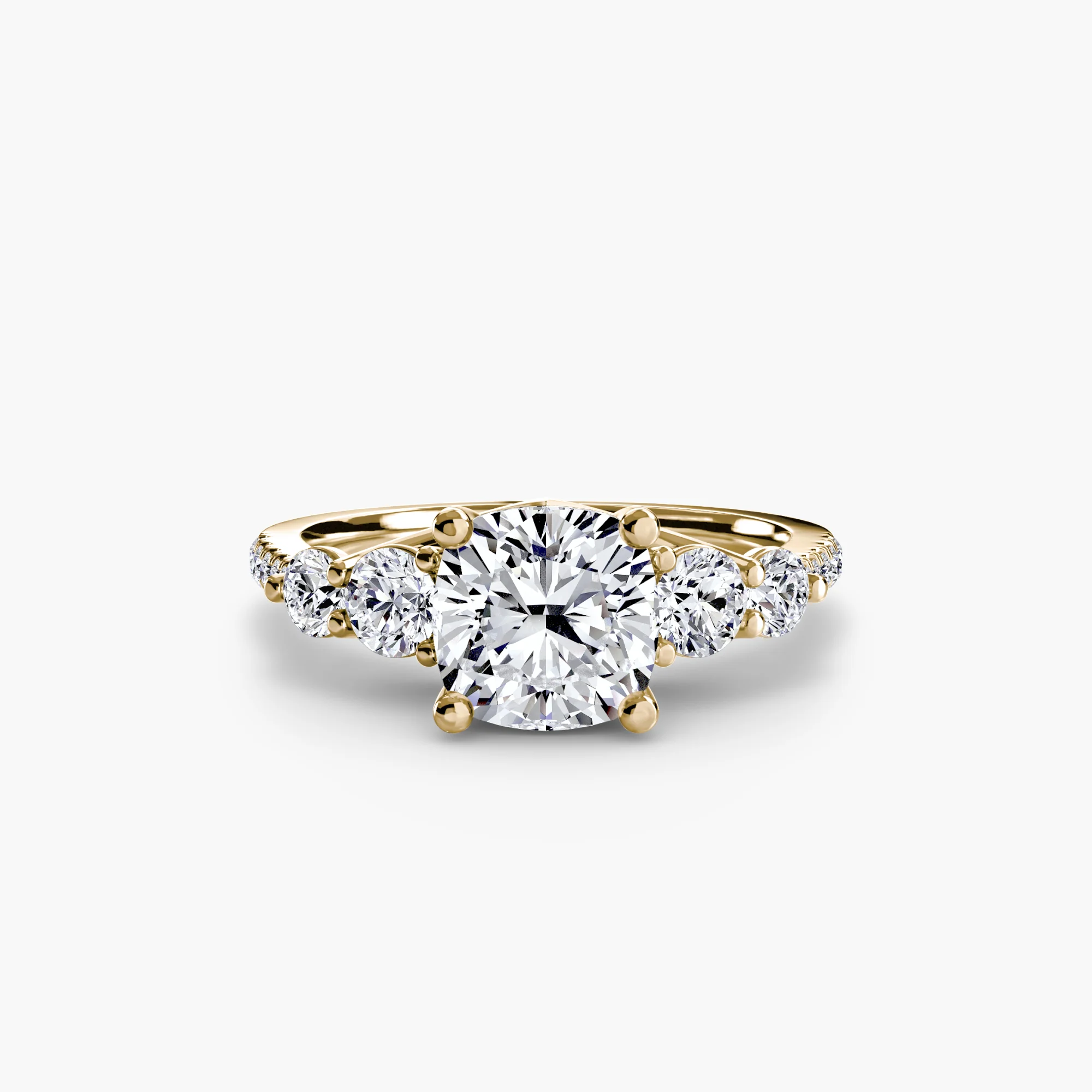 Five Stone Ring with Pavé Band - Image 74