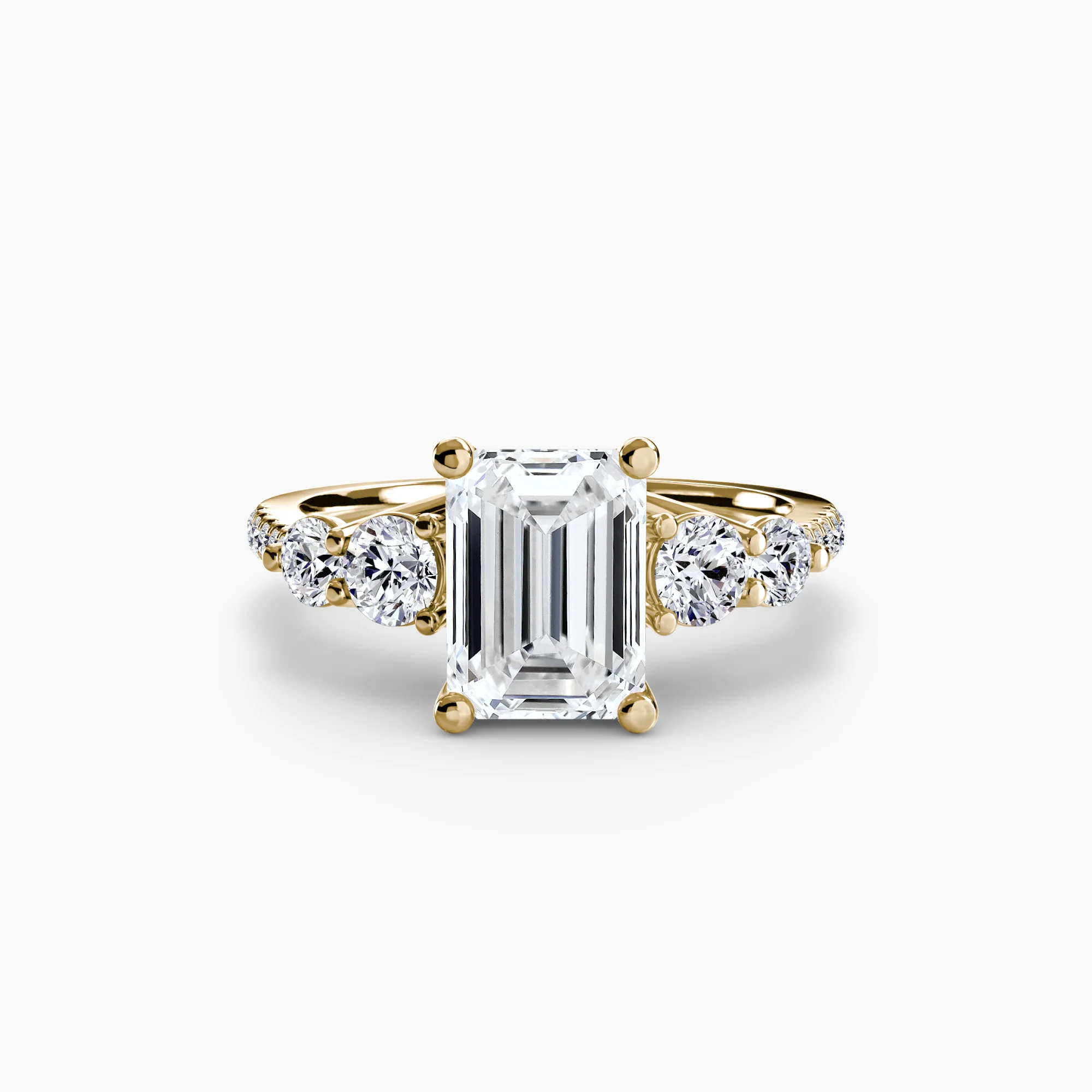 Five Stone Ring with Pavé Band - Image 77