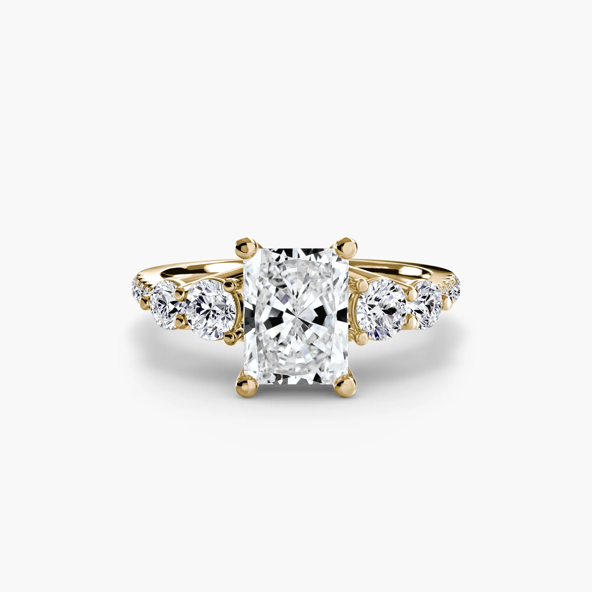 Five Stone Ring with Pavé Band - Image 79