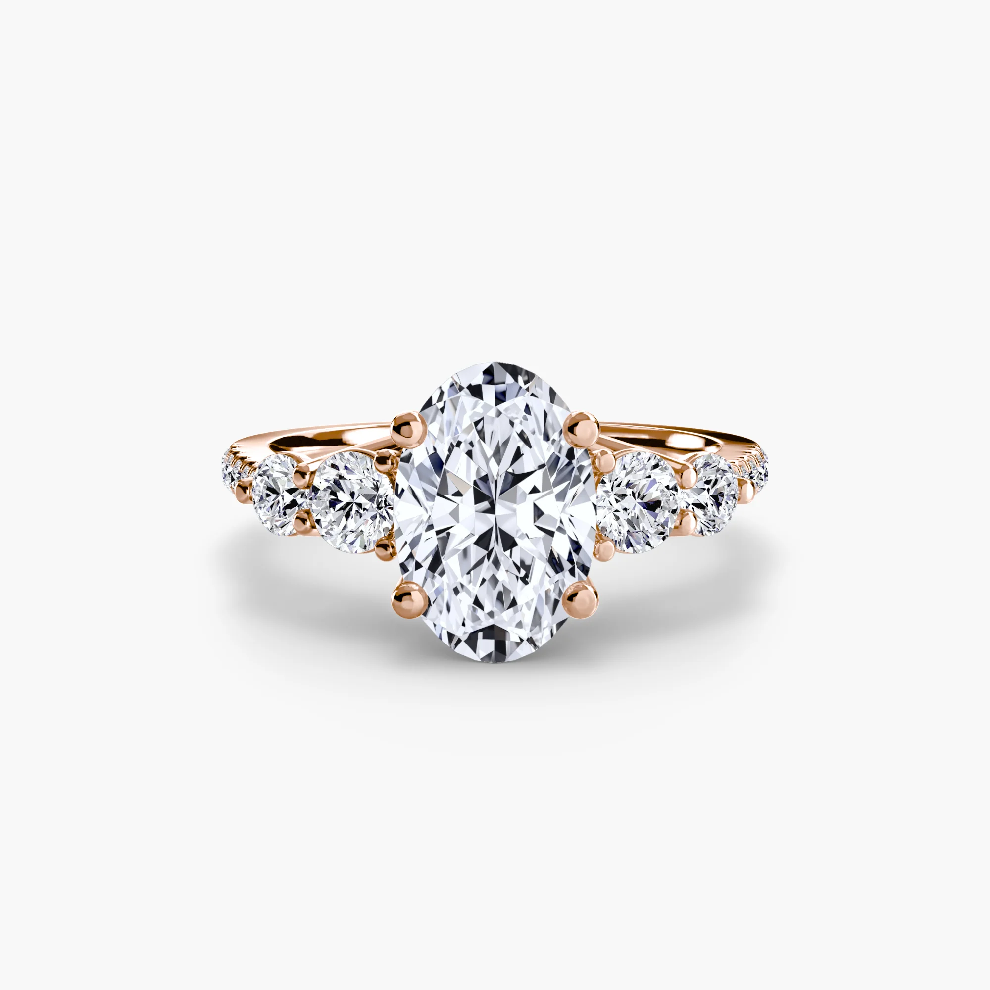 Five Stone Ring with Pavé Band - Image 85