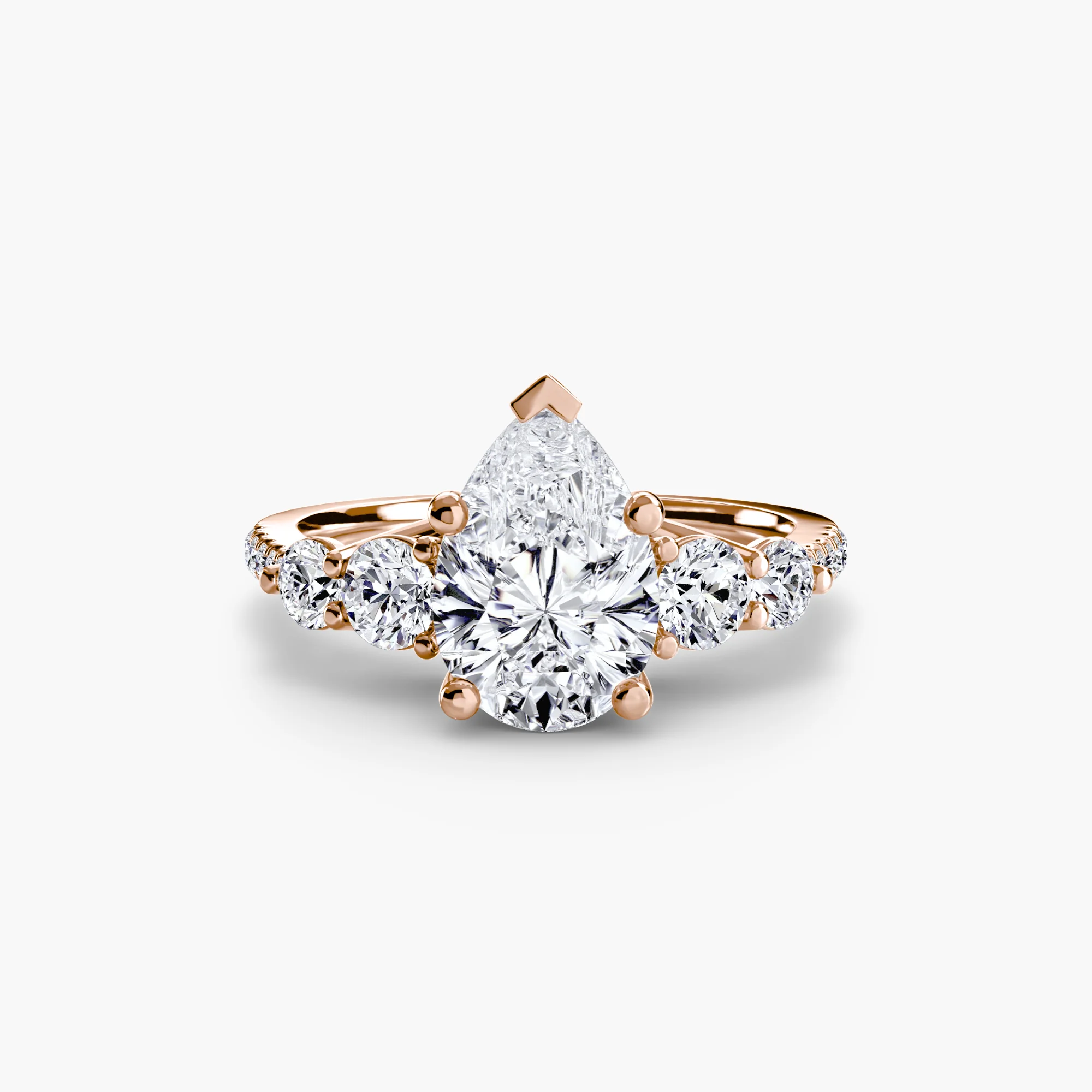 Five Stone Ring with Pavé Band - Image 86