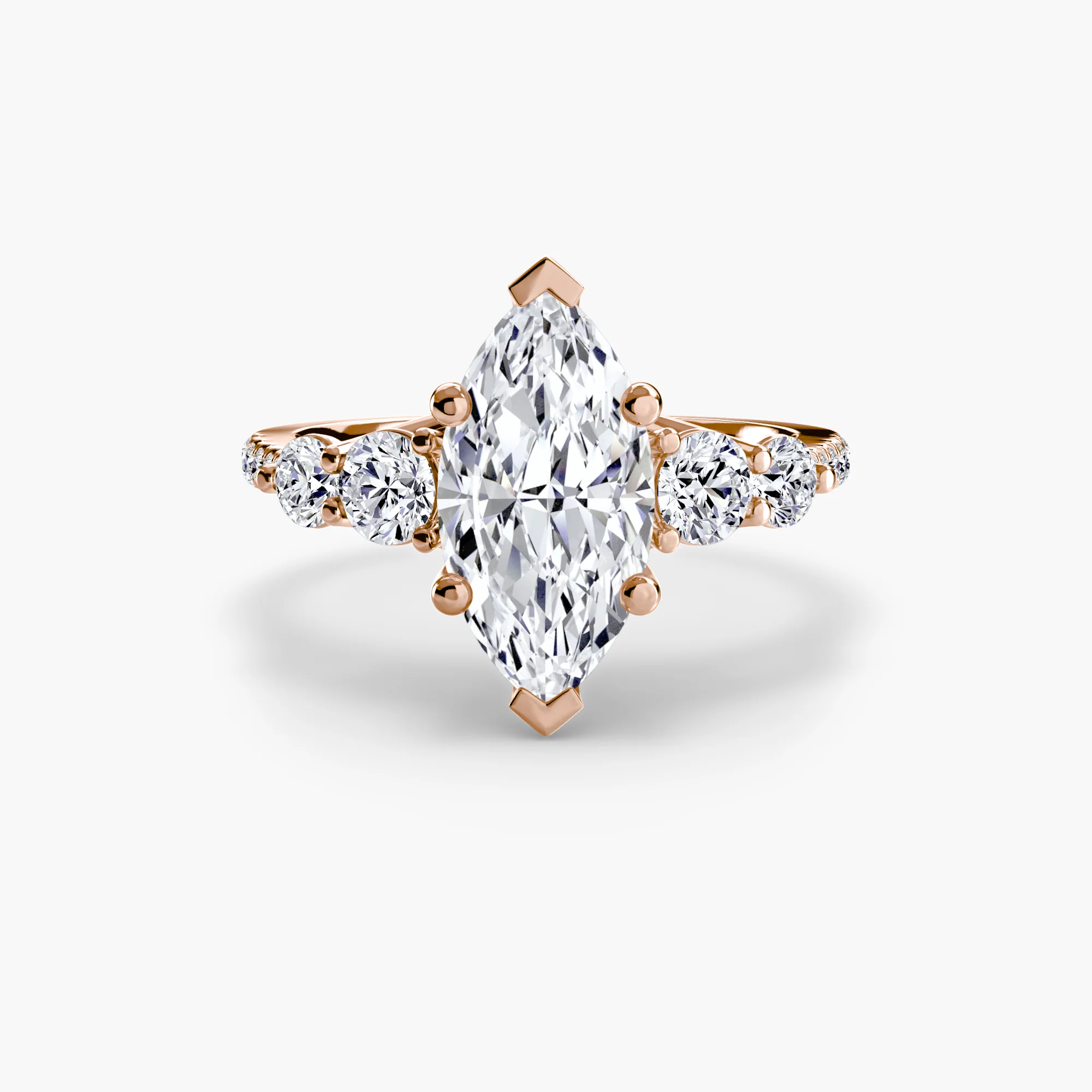 Five Stone Ring with Pavé Band - Image 91