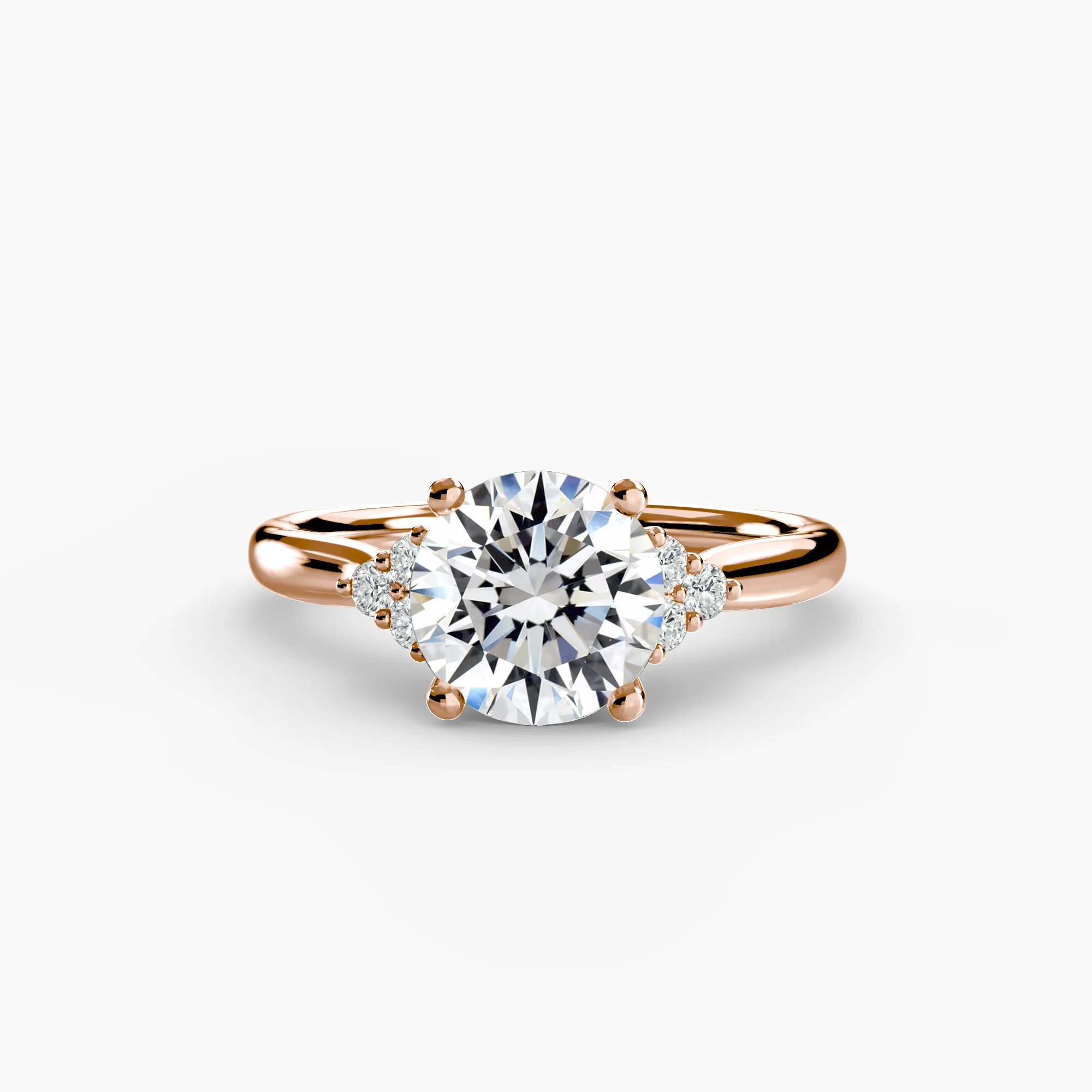 Solitaire with Cluster Shoulders - Image 10