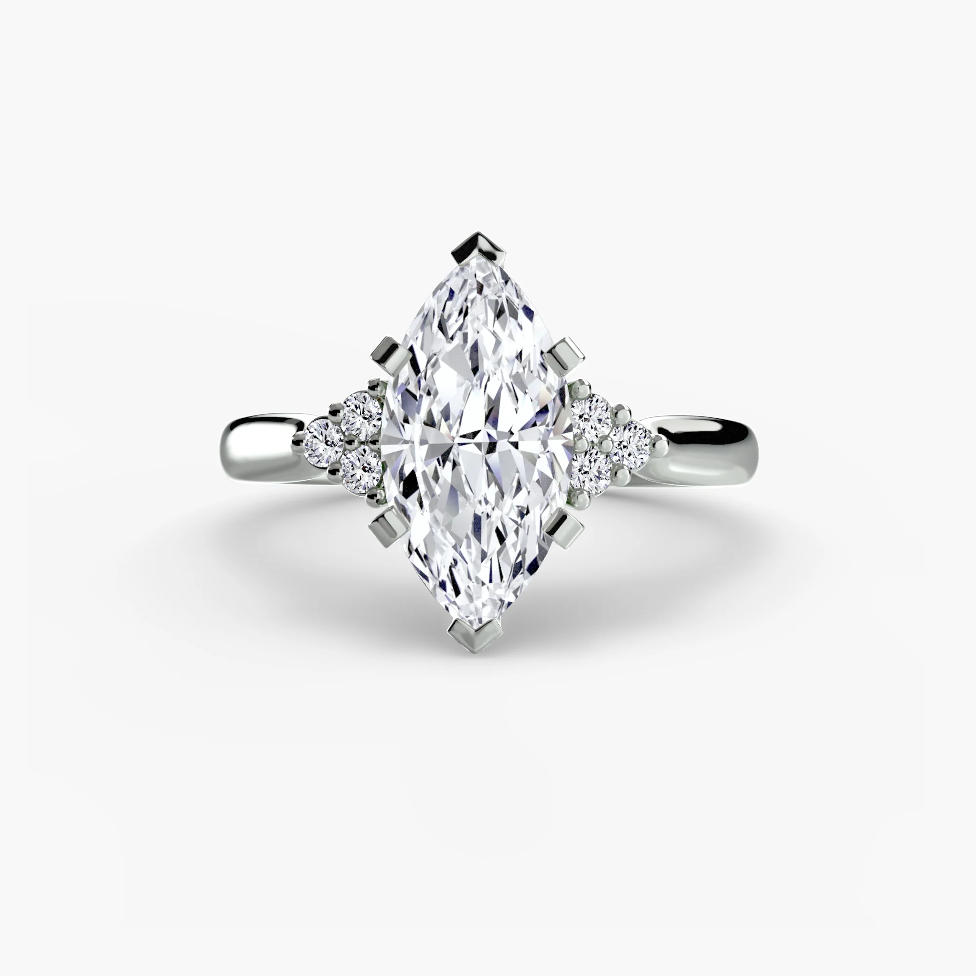 Solitaire with Cluster Shoulders 2 - Image 41