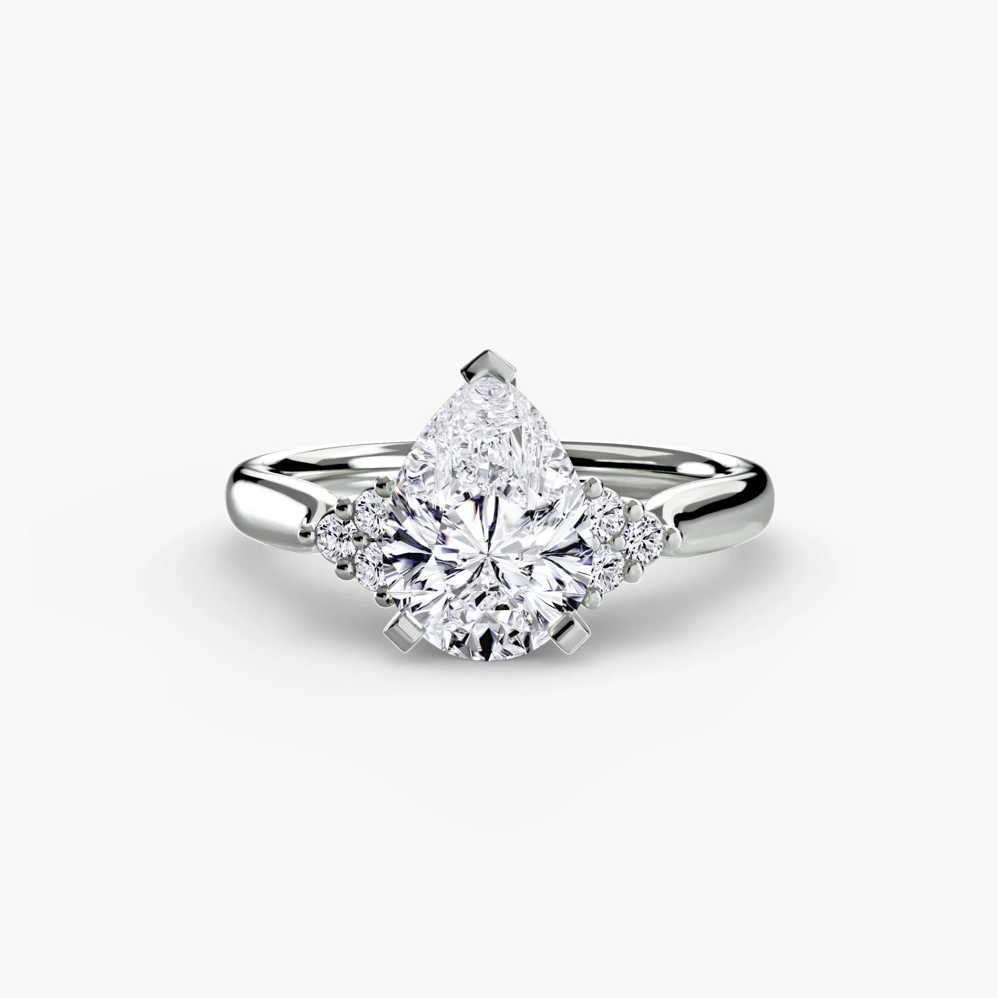 Solitaire with Cluster Shoulders 2 - Image 6