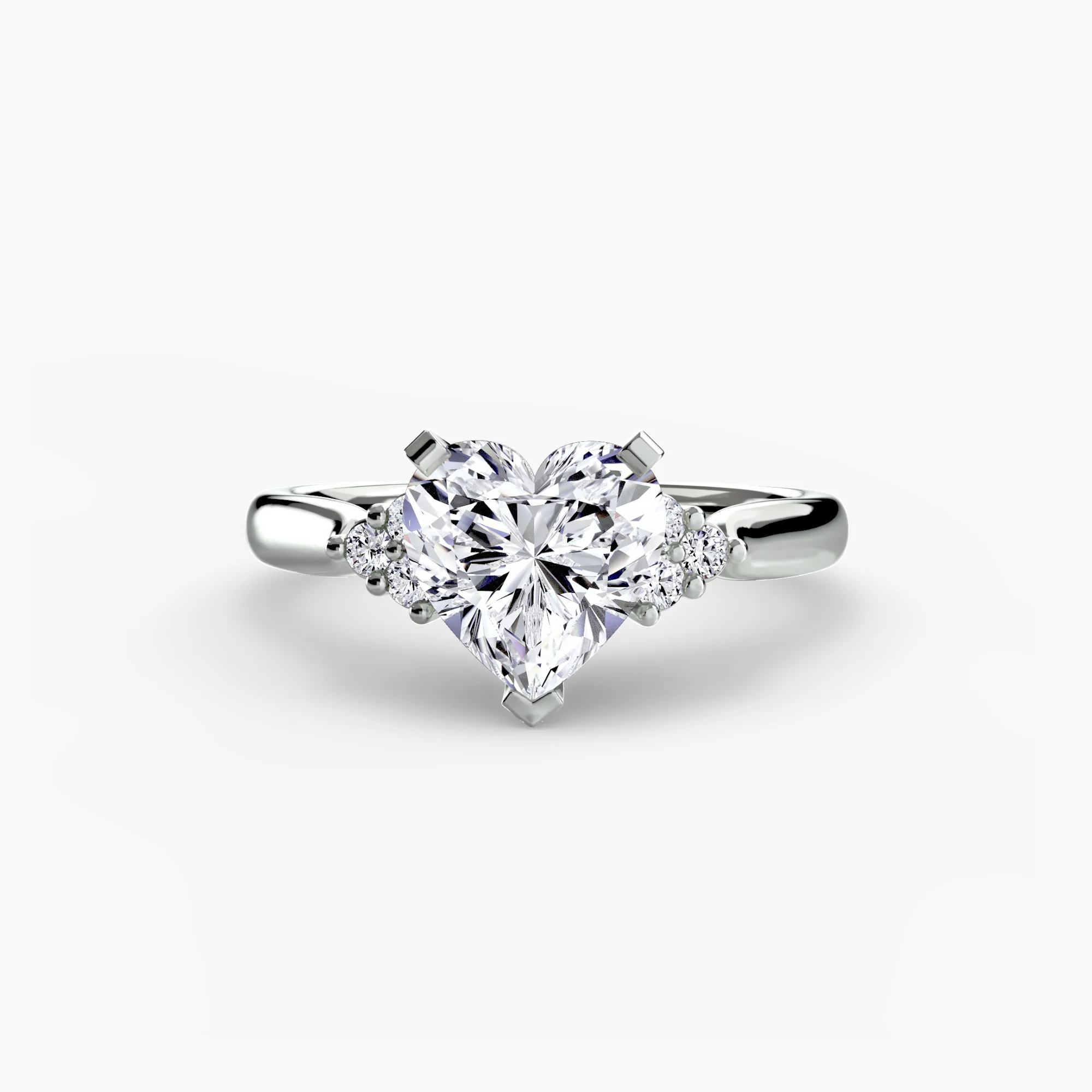 Solitaire with Cluster Shoulders 2 - Image 8