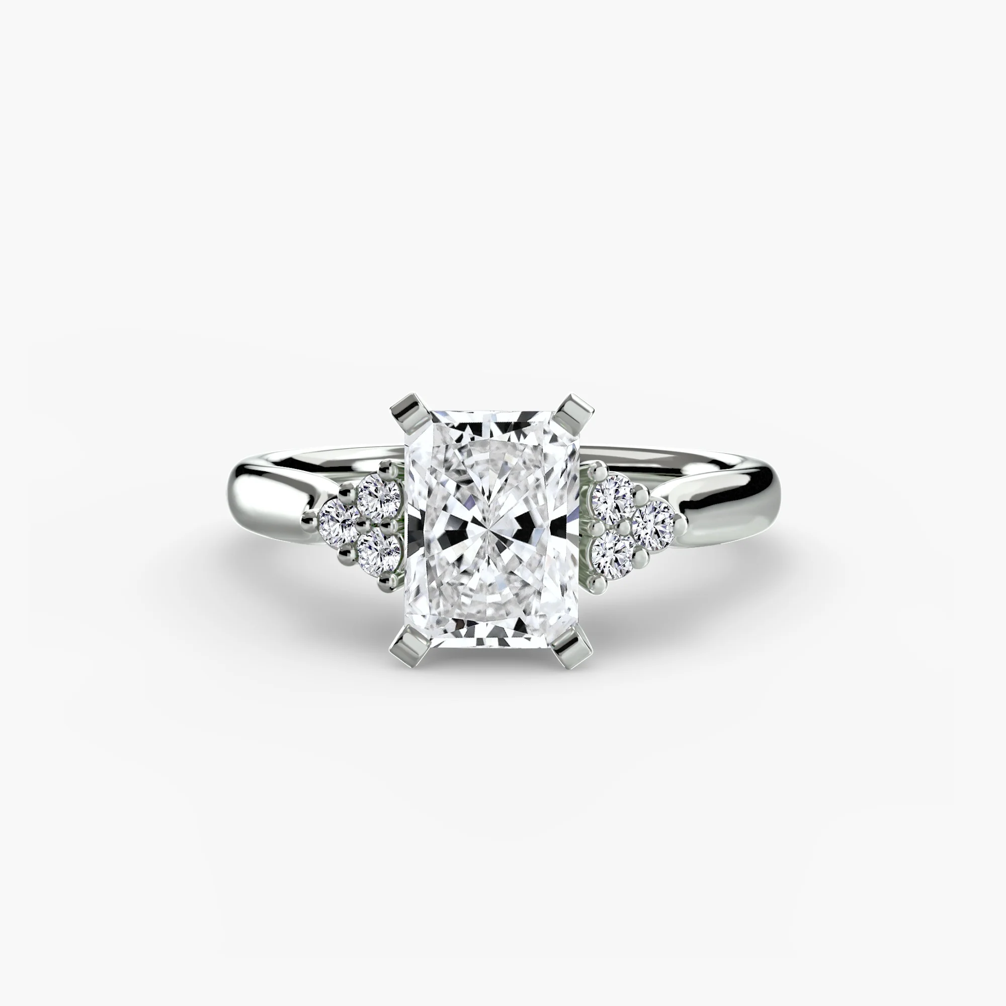 Solitaire with Cluster Shoulders 2 - Image 9