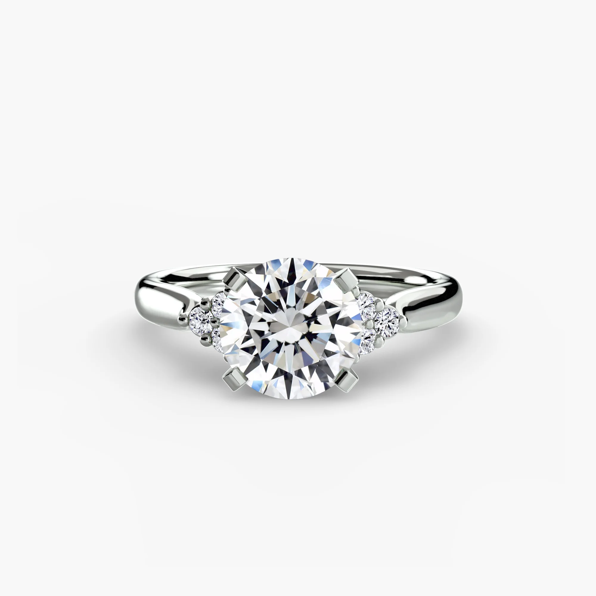 Solitaire with Cluster Shoulders 2 - Image 92