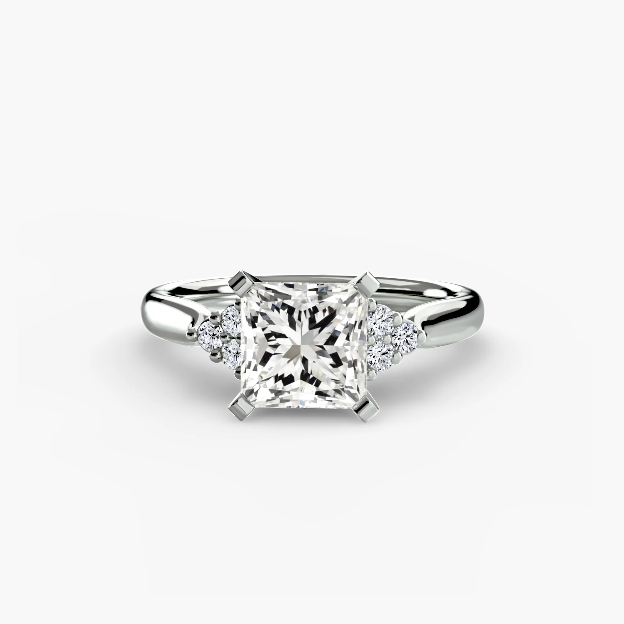 Solitaire with Cluster Shoulders 2 - Image 93