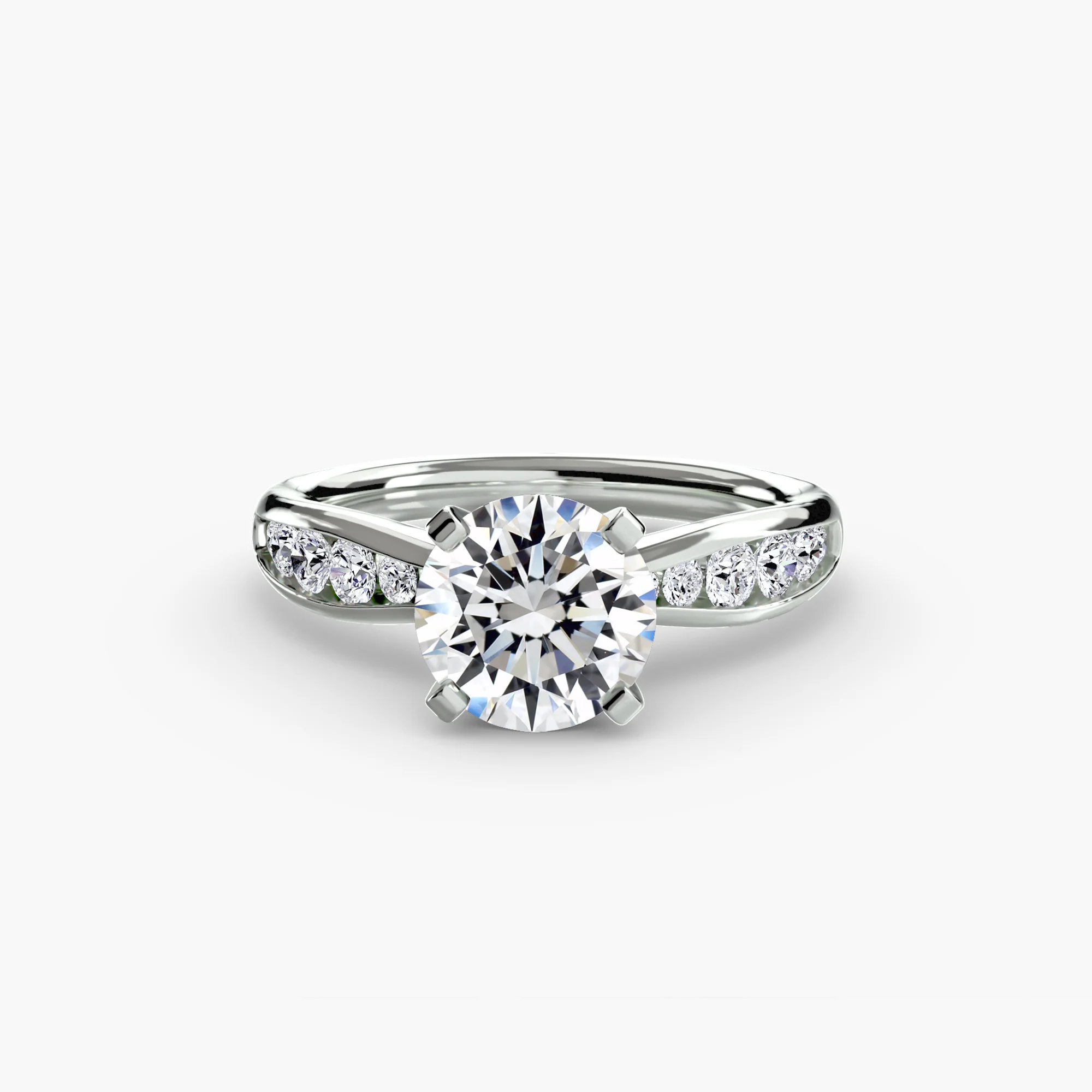Solitaire with Pavé 3 - Image 2