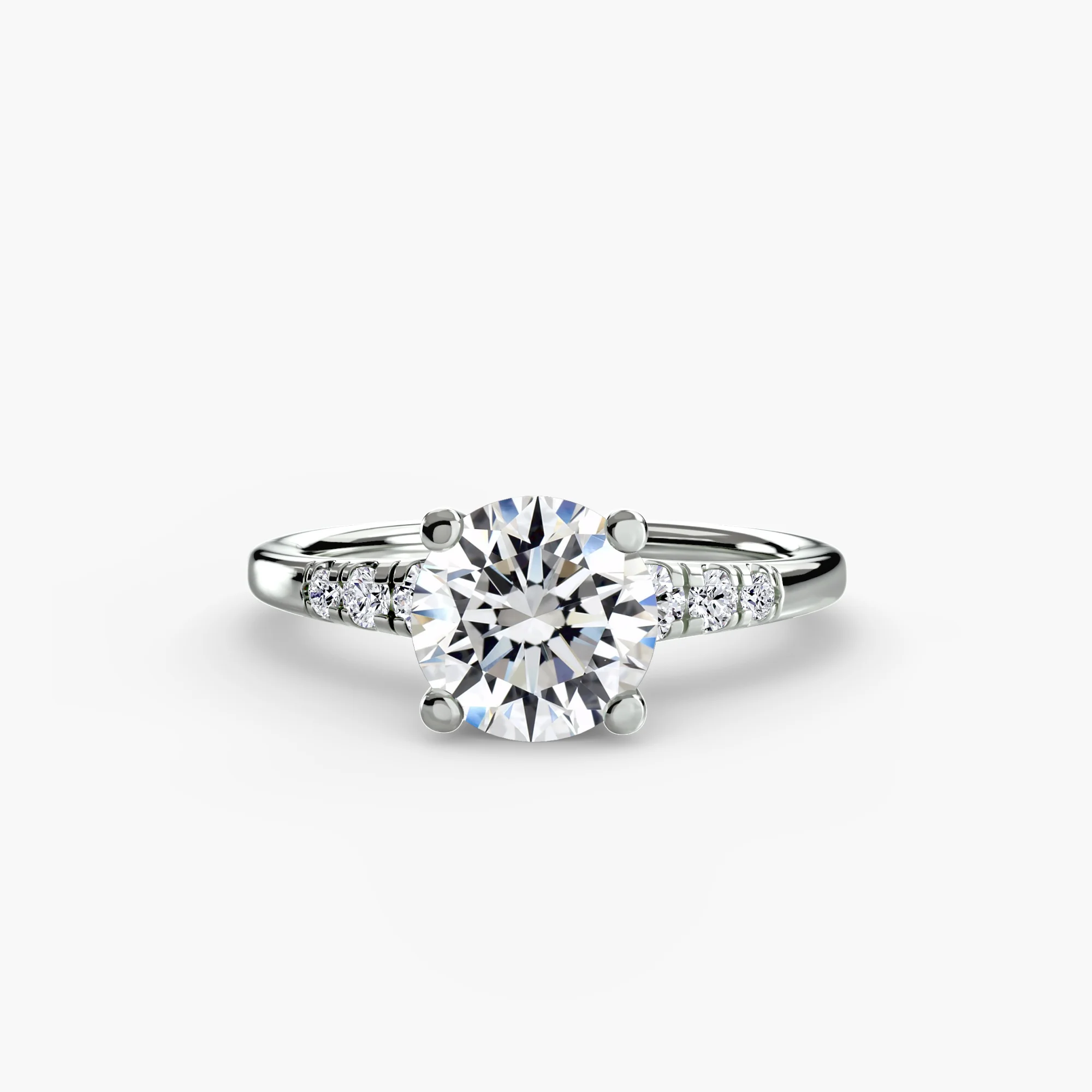 Solitaire with Shoulder Accents - Image 32