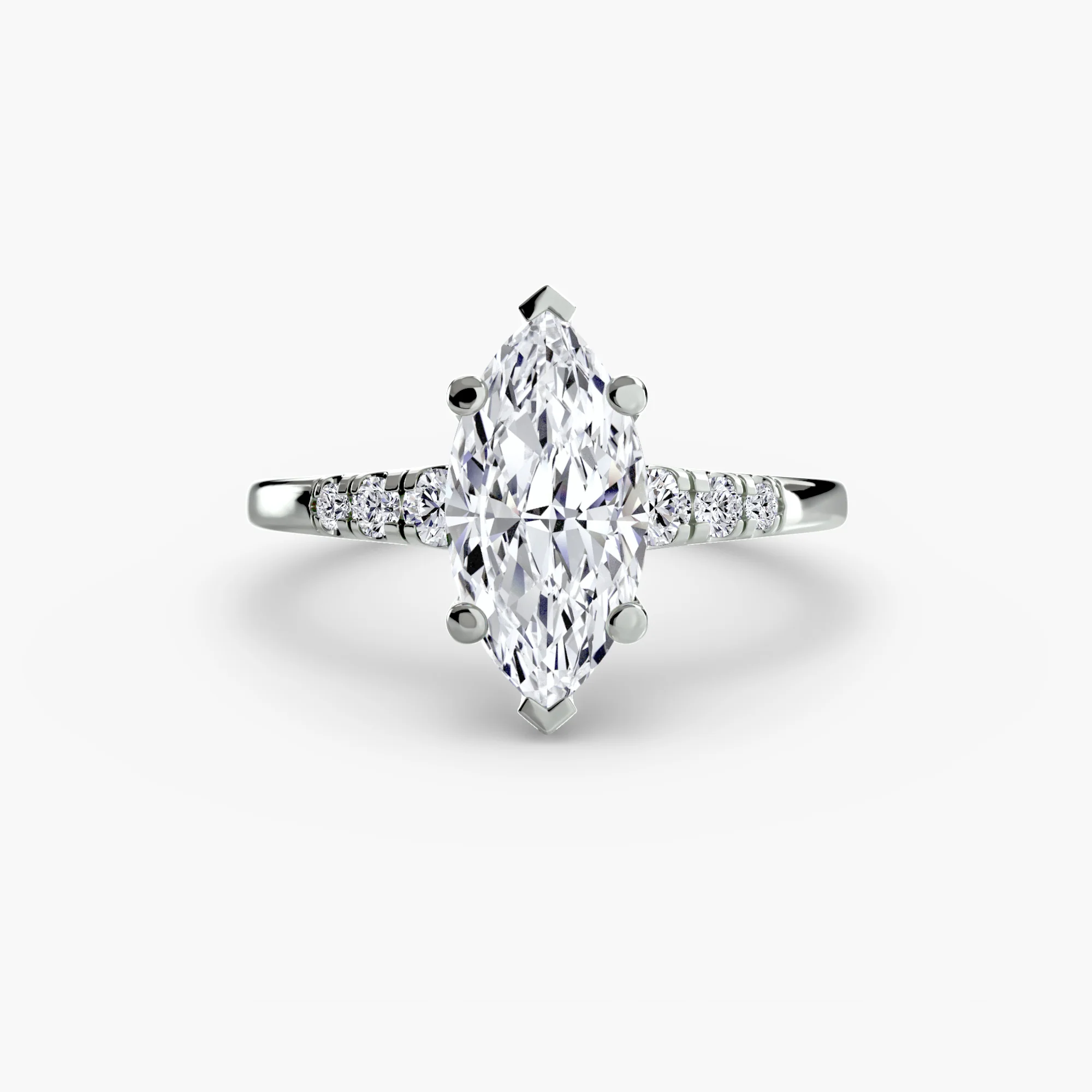 Solitaire with Shoulder Accents - Image 71