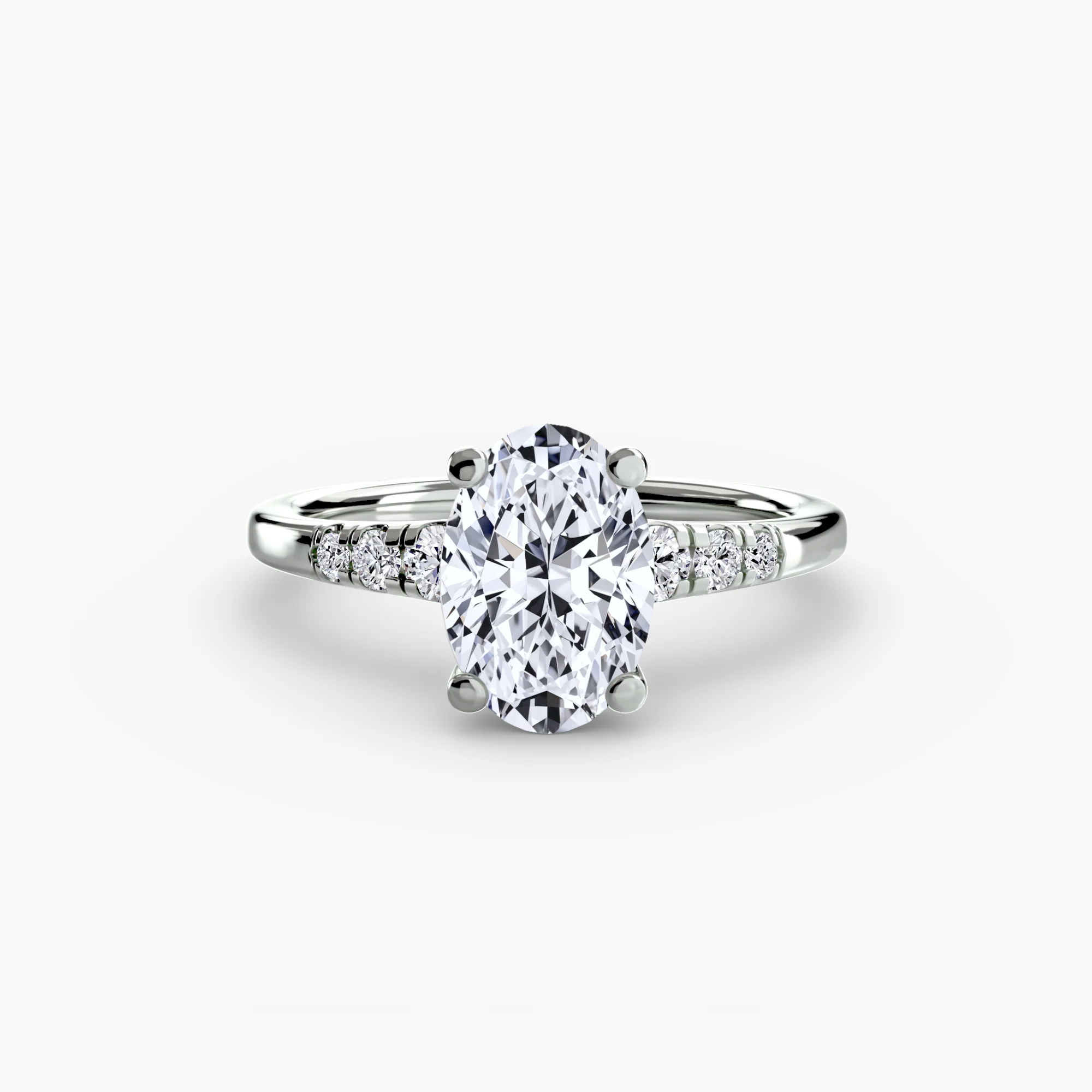 Solitaire with Shoulder Accents - Image 95