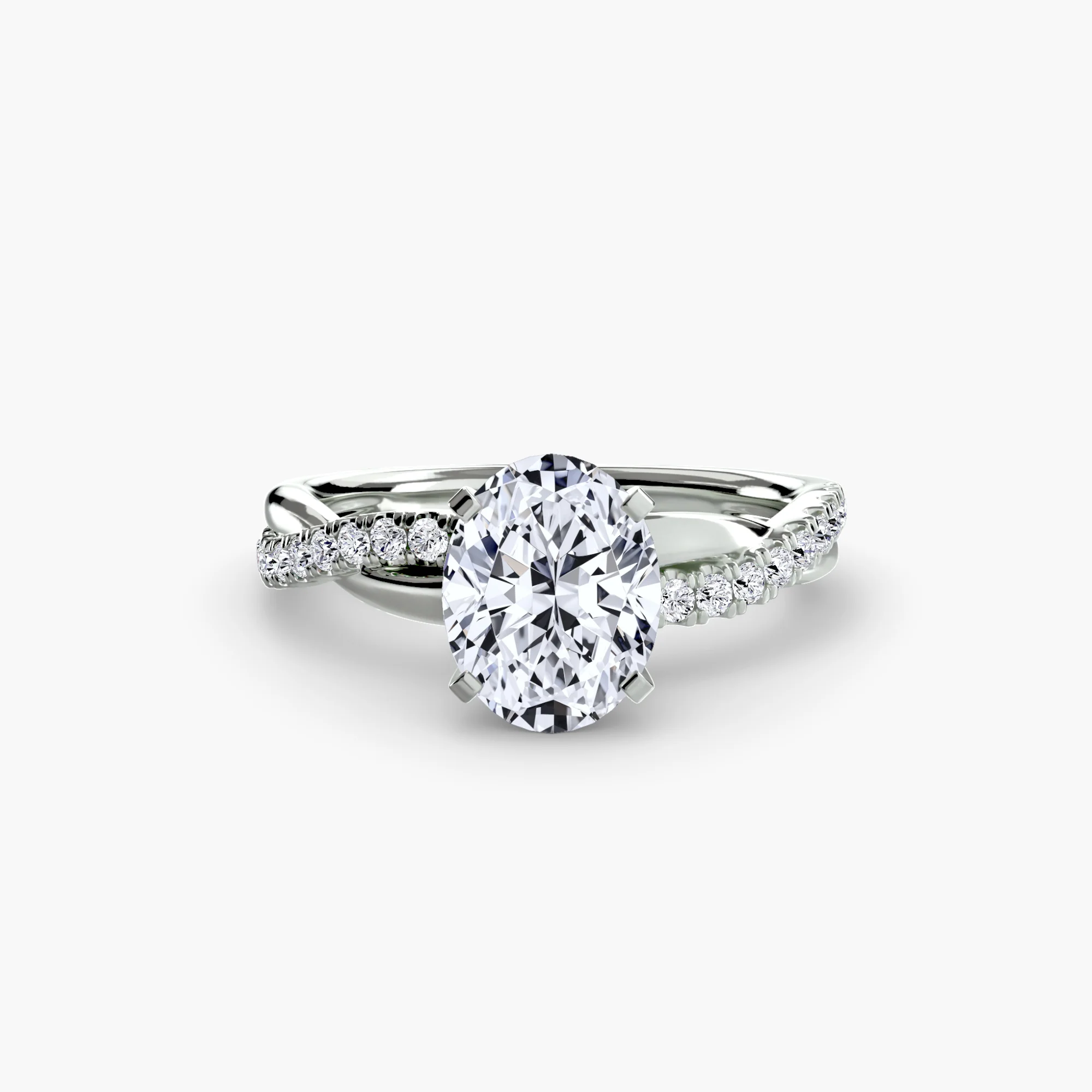 The Emerald Twist Pavé Ring - Image 4