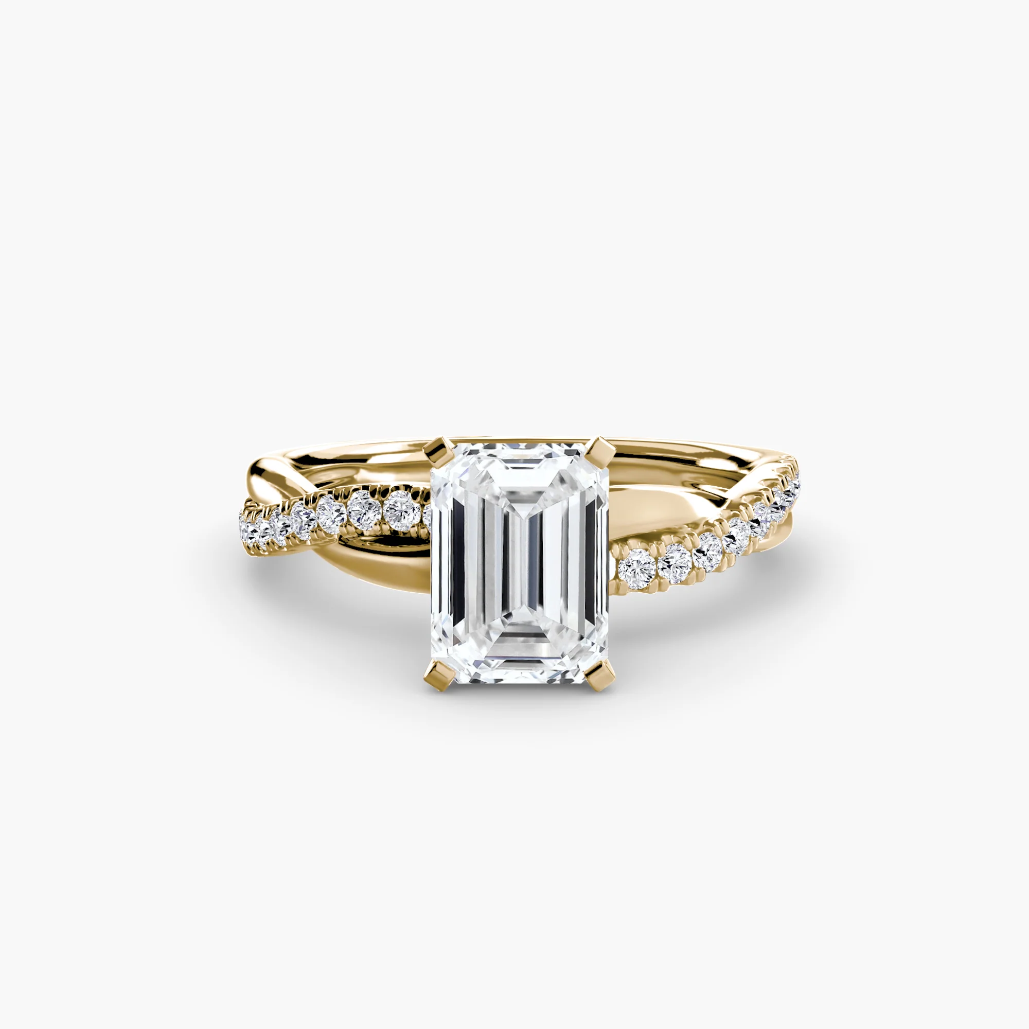 The Emerald Twist Pavé Ring - Image 42